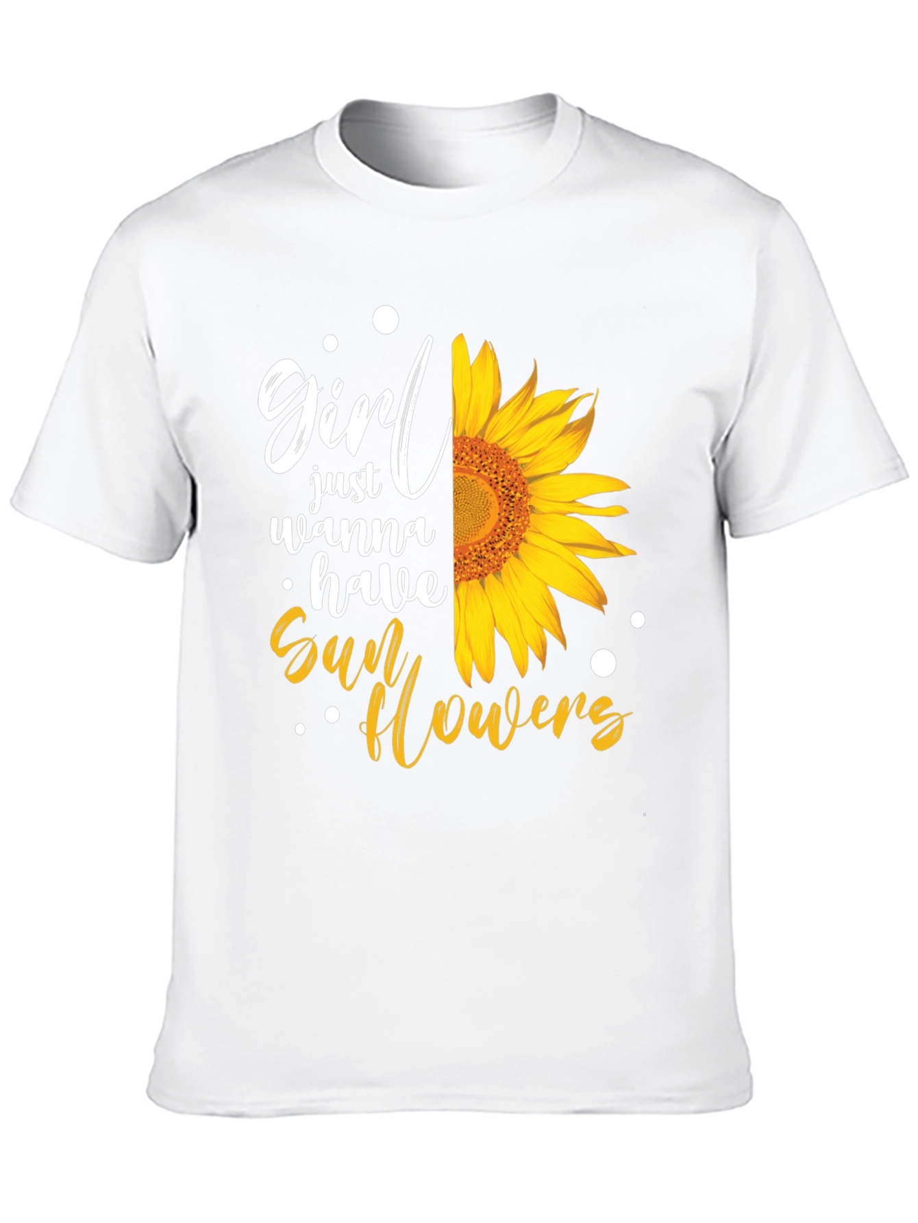 Black Girl Just Wanna Have Sunflowers T-Shirt view 10