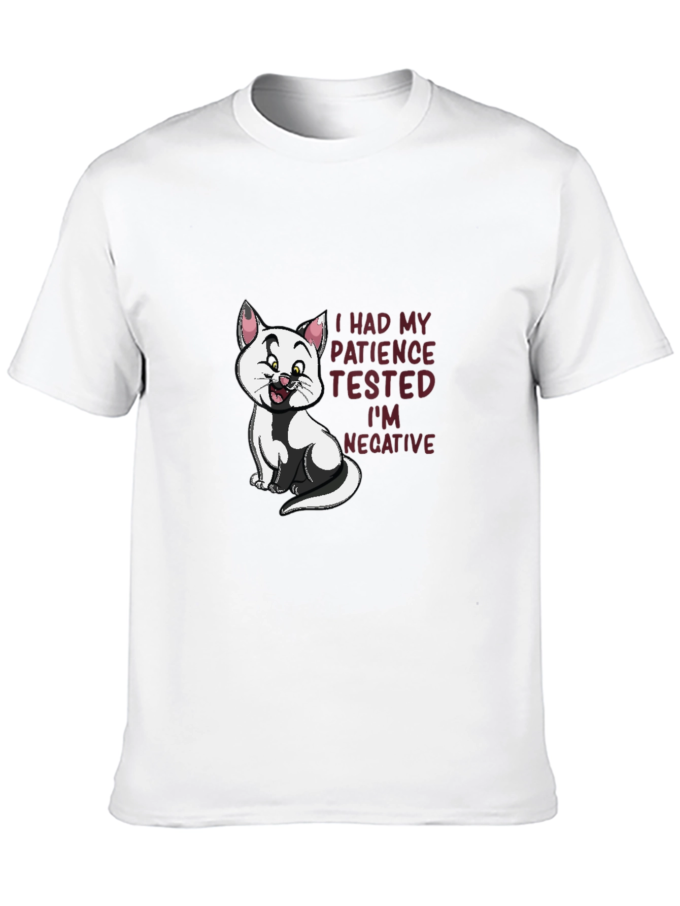 Black Patience Tested Funny Cat Graphic T-Shirt view 10