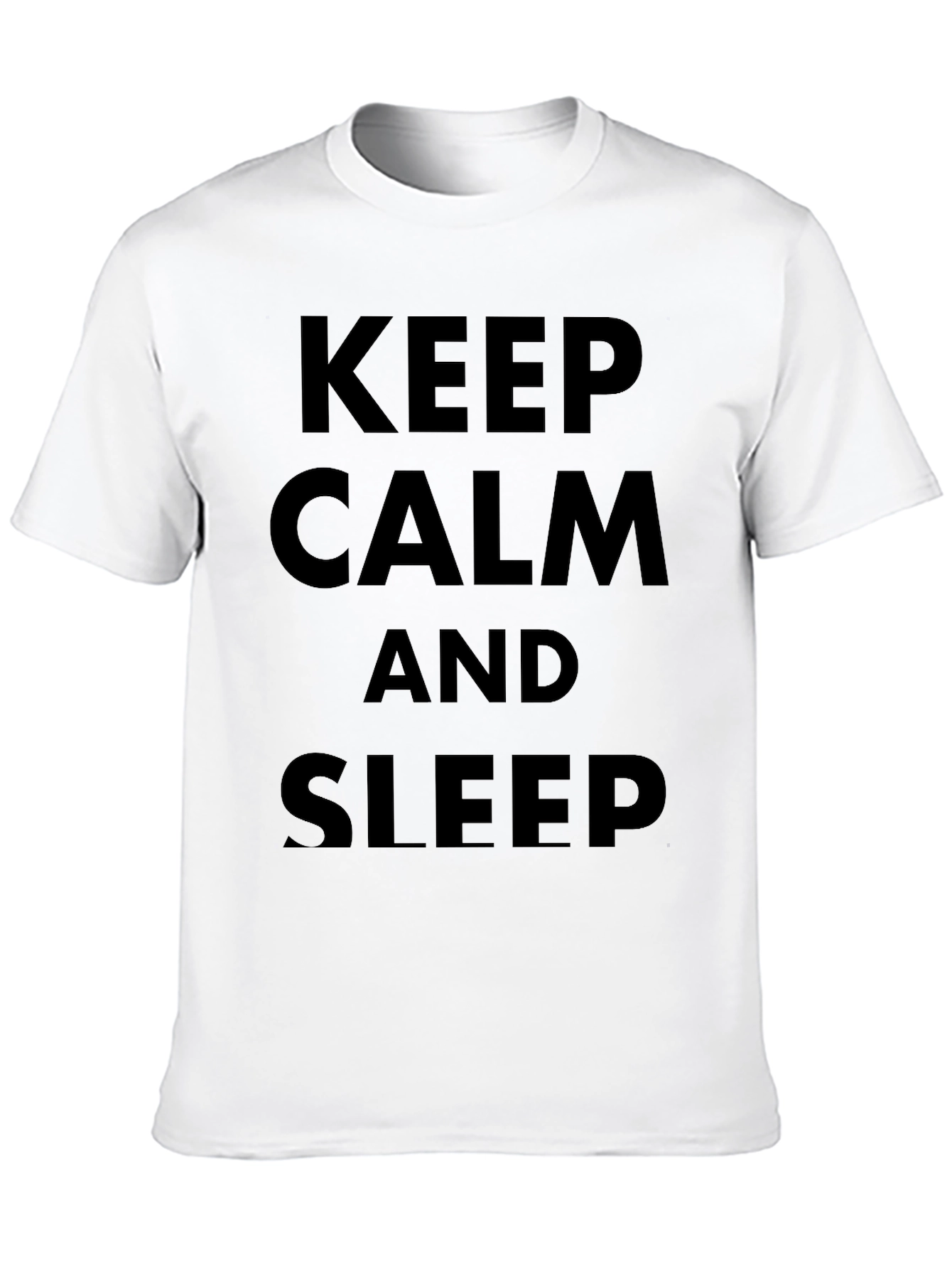 Black Keep Calm and Sleep Black T-Shirt view 10