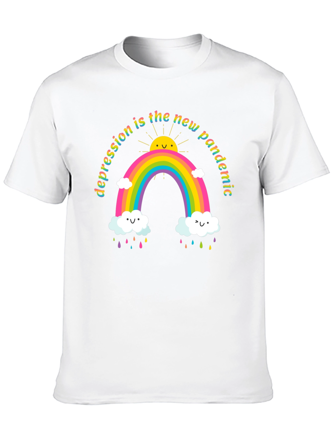 Black Depression is The New Pandemic Graphic Tee view 10