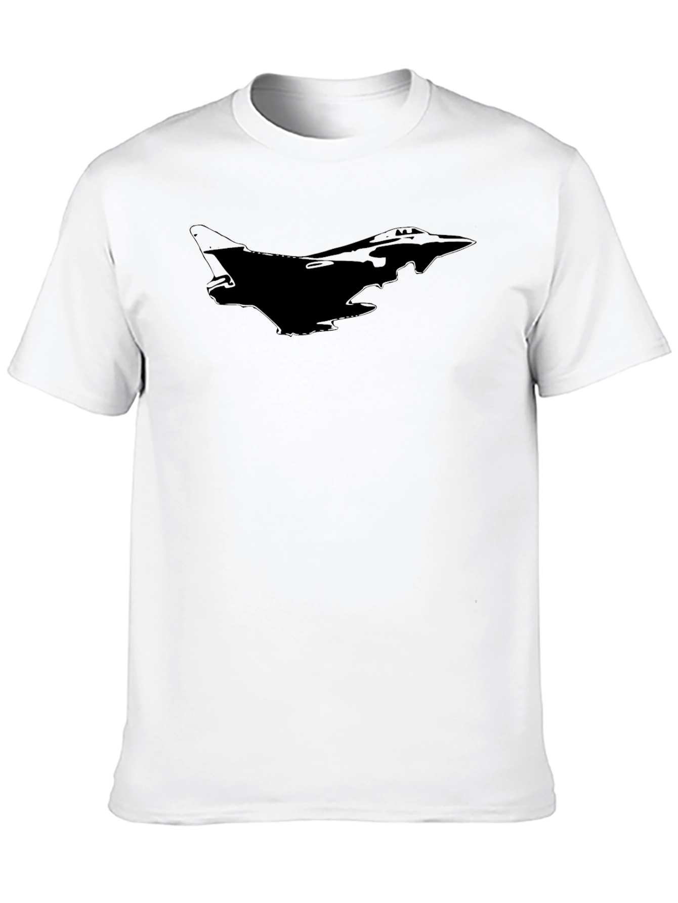 Black Stealth Jet Silhouette T-Shirt - Black view 10