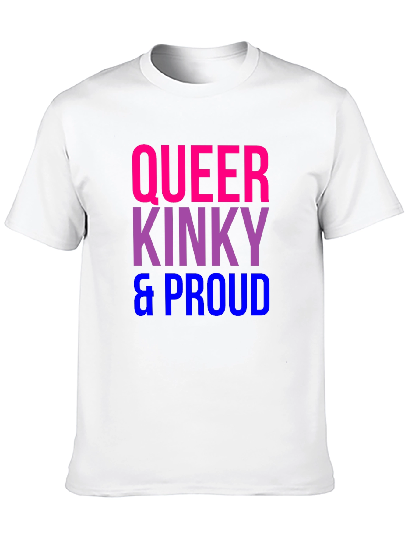 Queer Kinky & Proud Graphic Tee - Bi Pride Shirt - 10
