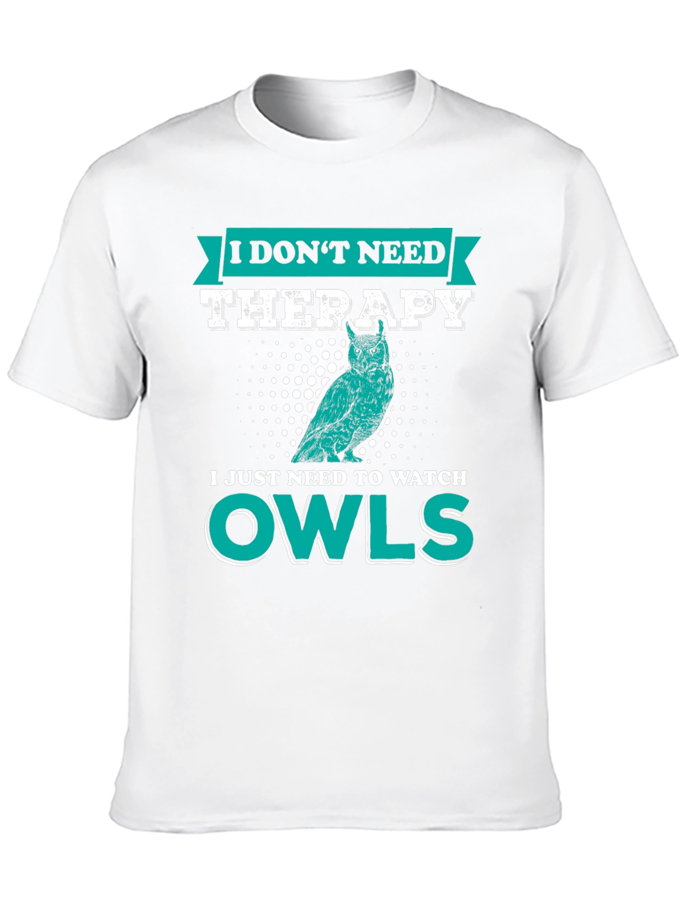 Black Owl Lover T-Shirt: I Don't Need Therapy, Just Owls view 10