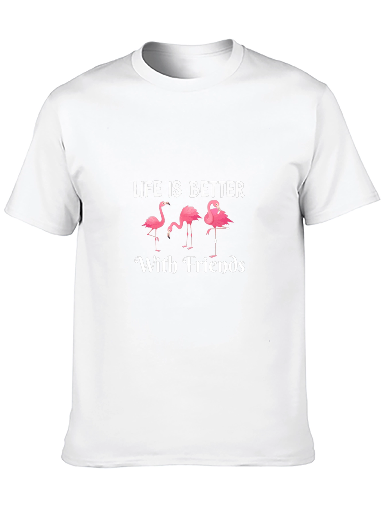 Black Life is Better with Friends Flamingo T-Shirt view 10