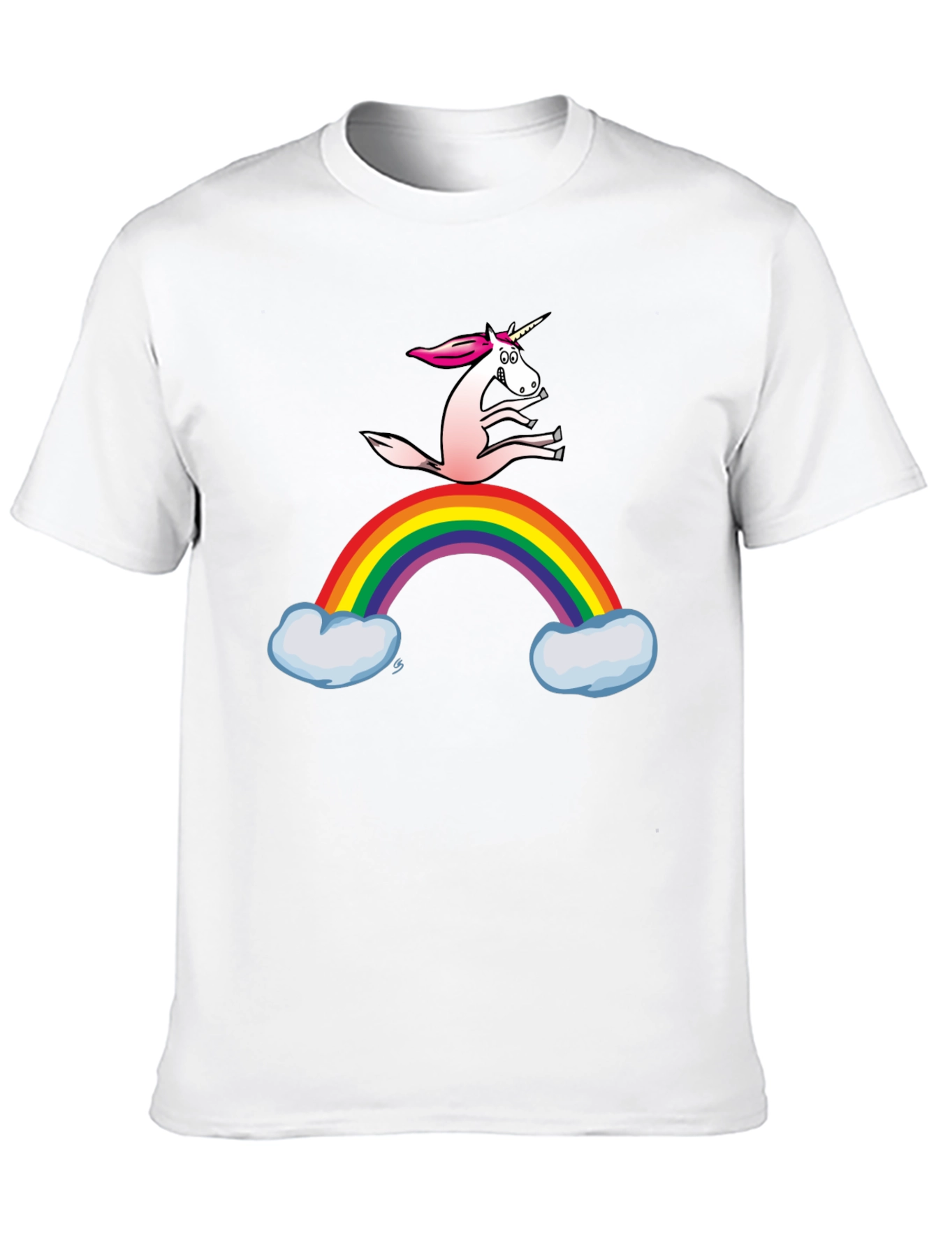 Black Unicorn Rainbow T-Shirt - Fun Graphic Tee view 10