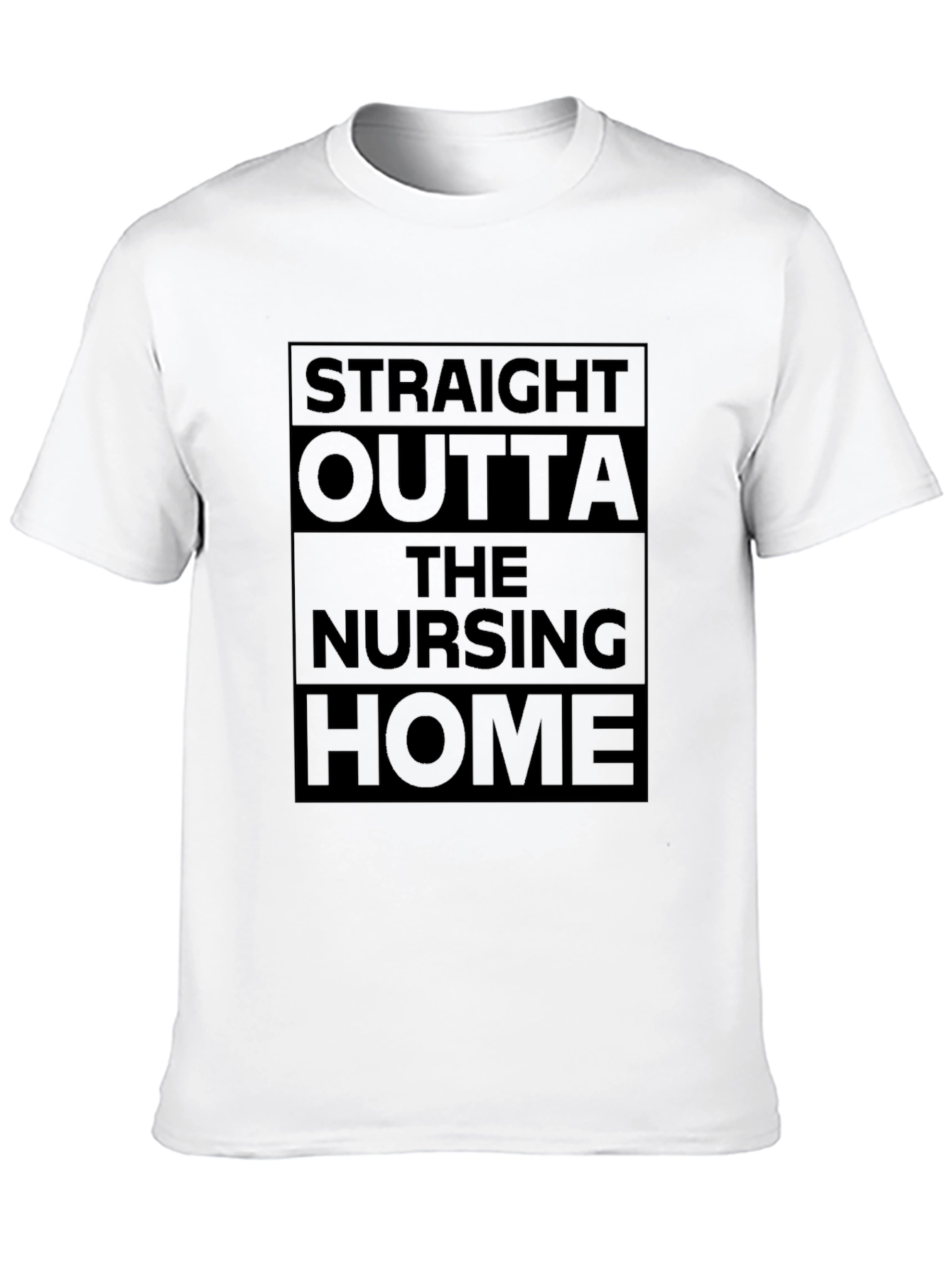 Black Straight Outta The Nursing Home Black T-Shirt view 10
