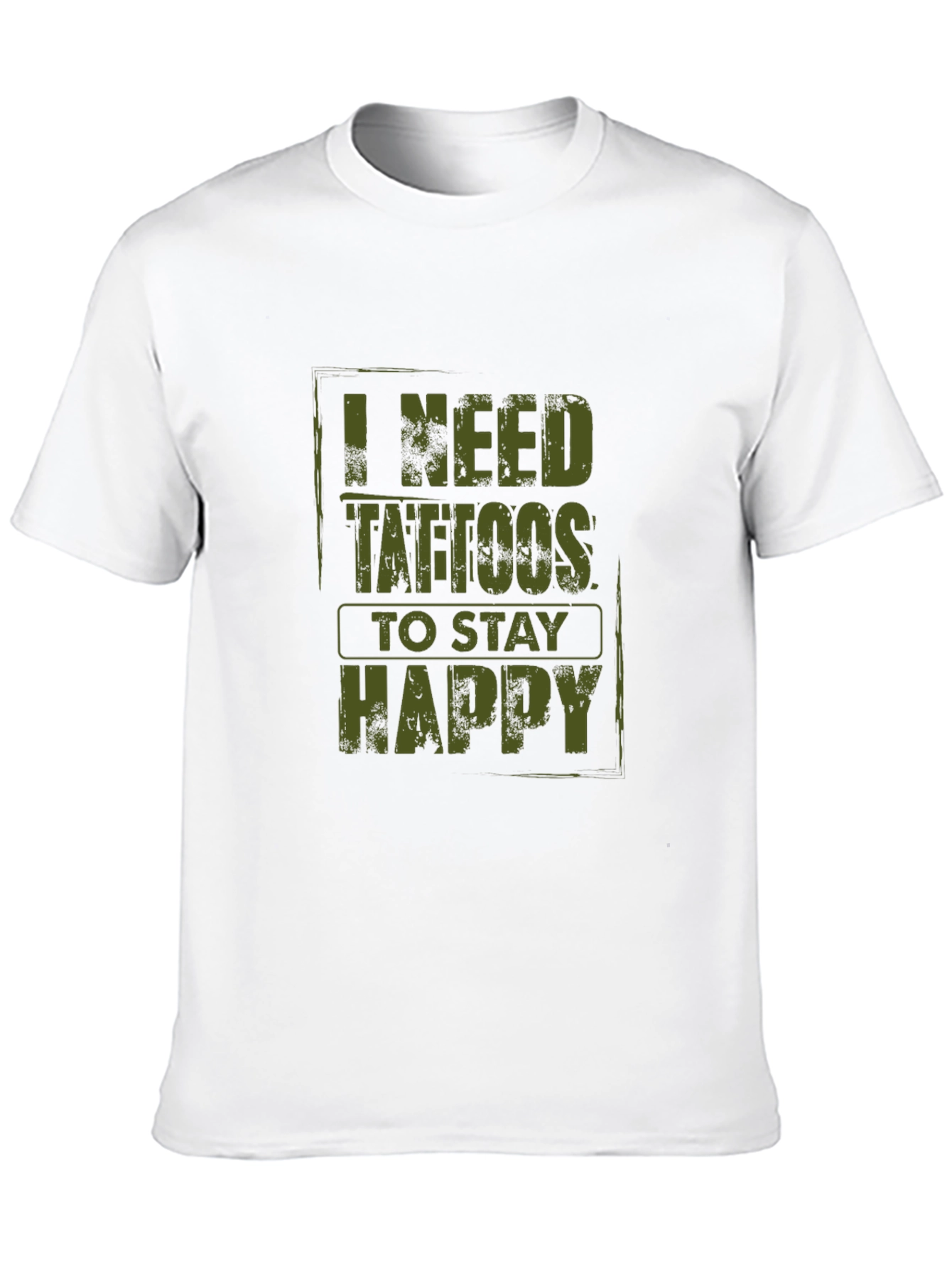 Black I Need Tattoos To Stay Happy Graphic Tee view 10