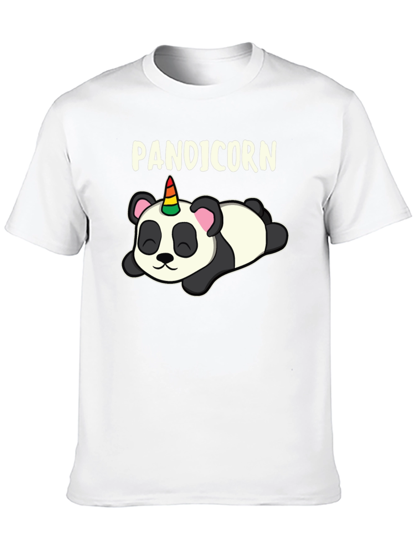 Black Punicorn Panda T-Shirt - Black view 10