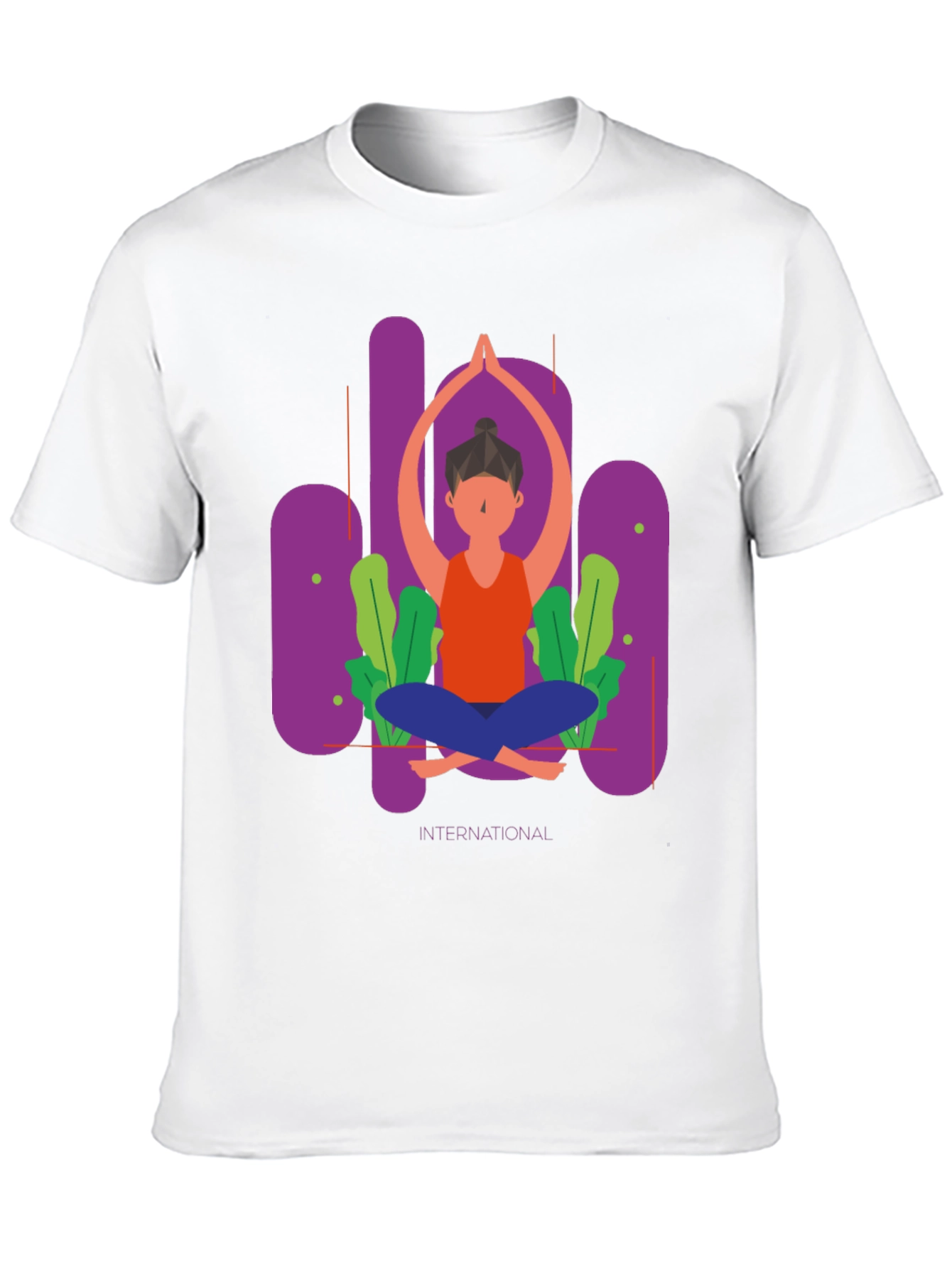 Black Yoga International T-Shirt view 10