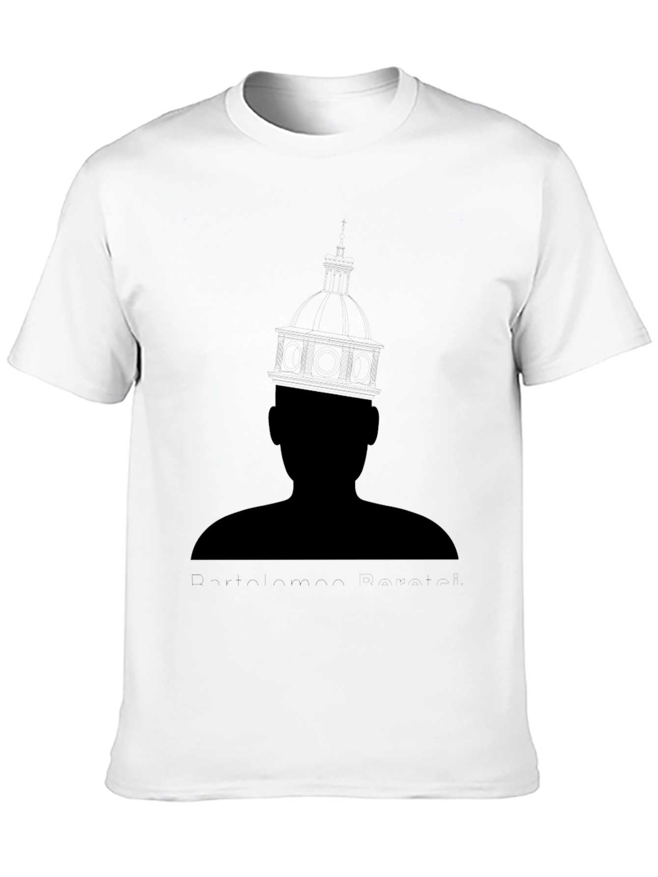 Black Black Graphic Tee - Mystery Man Silhouette view 10