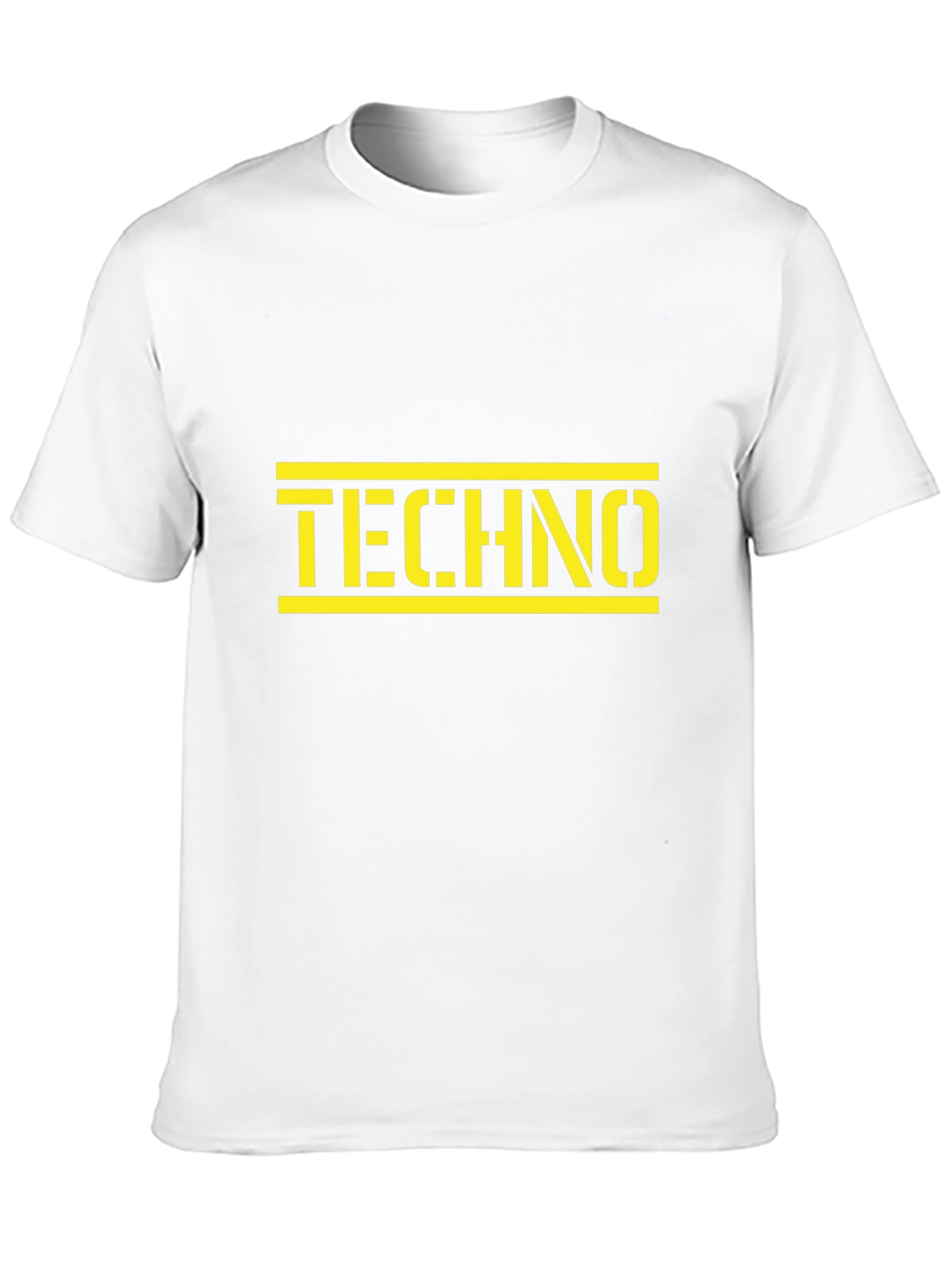 Black Techno Graphic Tee - Black Cotton view 10