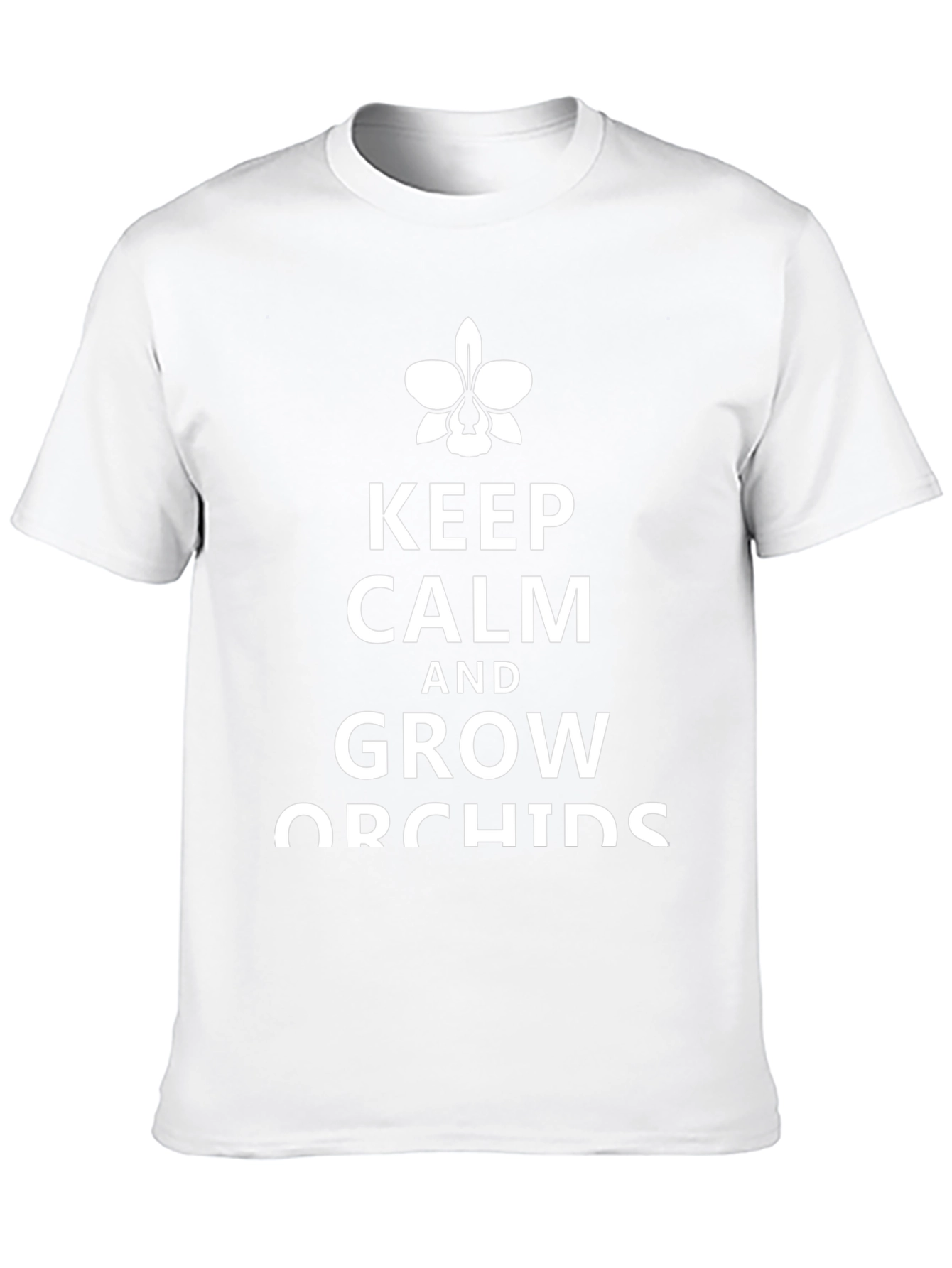Black Keep Calm and Grow Orchids T-Shirt view 10