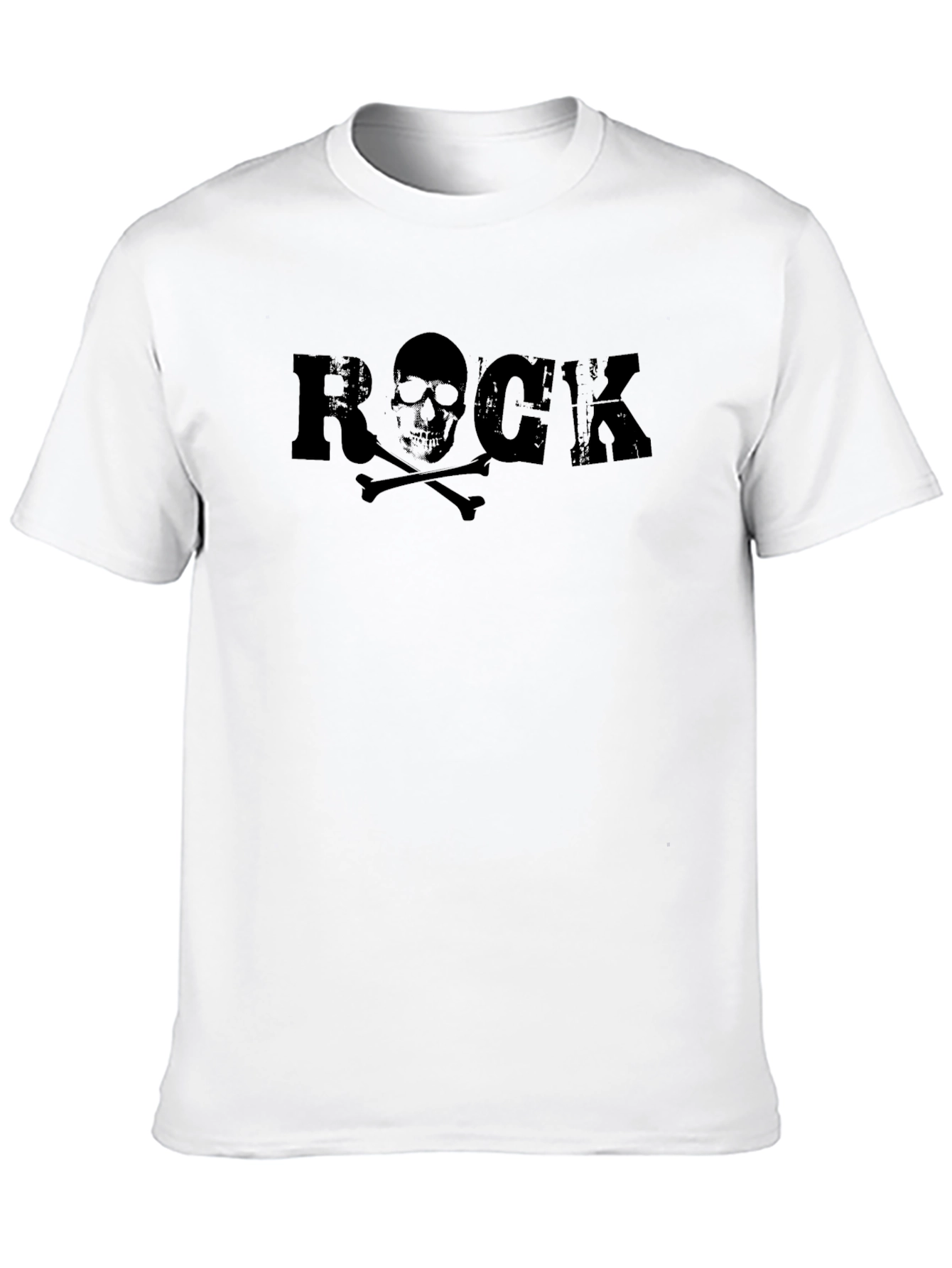 Black Rock Skull Graphic T-Shirt - Black view 10