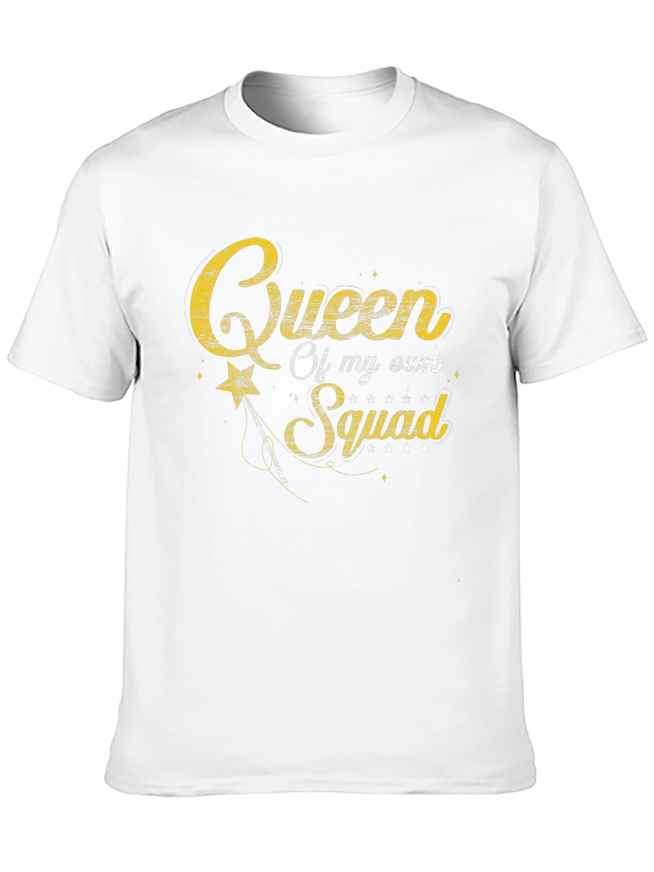 Black Queen of My Own Squad Black T-Shirt view 10
