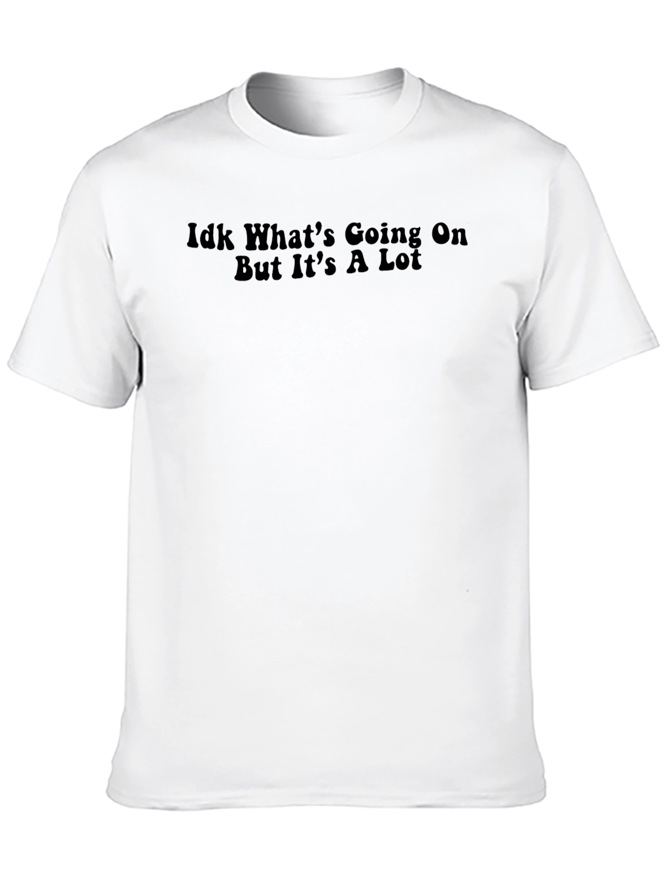 Black Idk What's Going On Graphic Tee - Black view 10