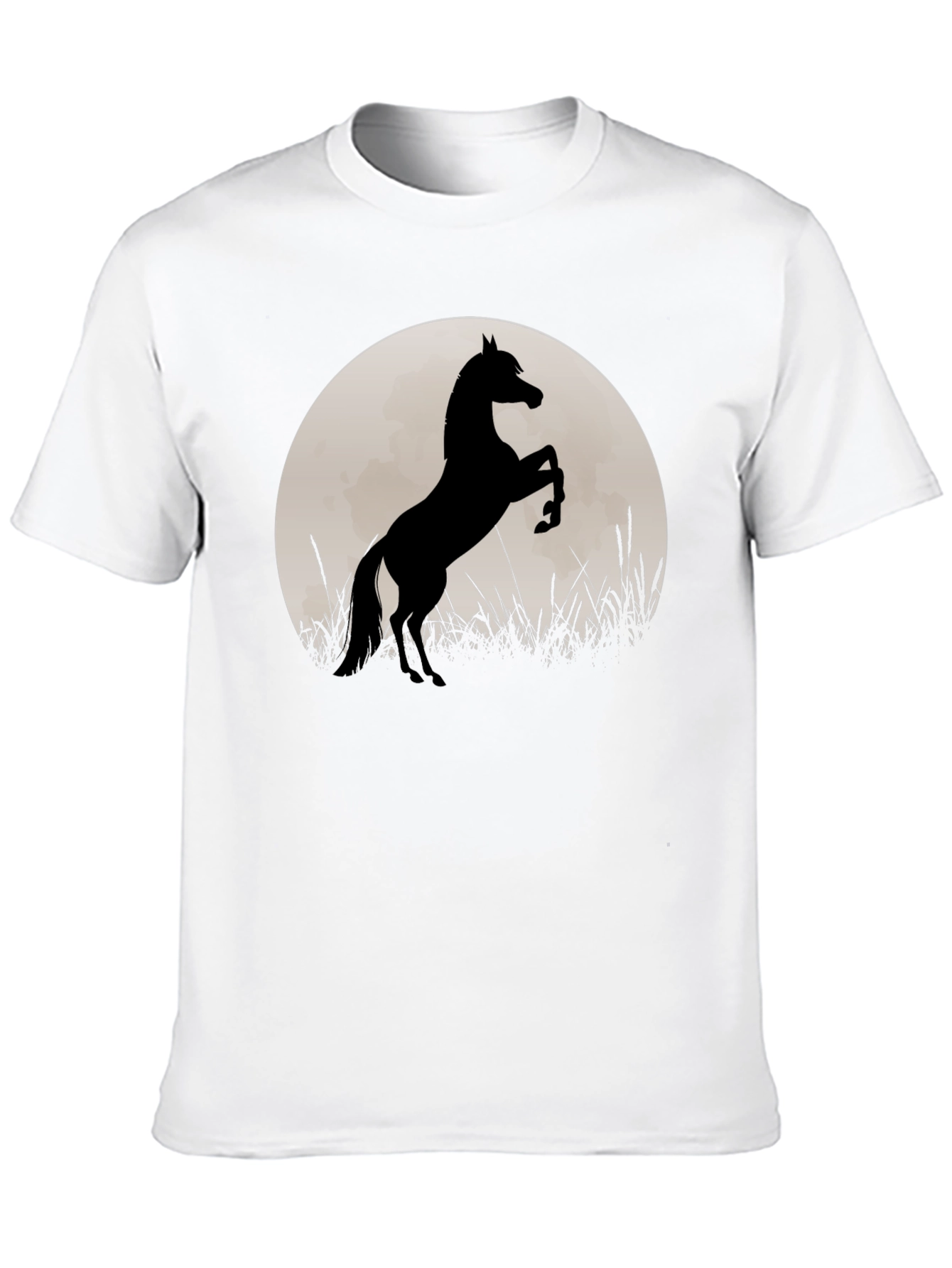Black Horse Silhouette T-Shirt - Black view 10