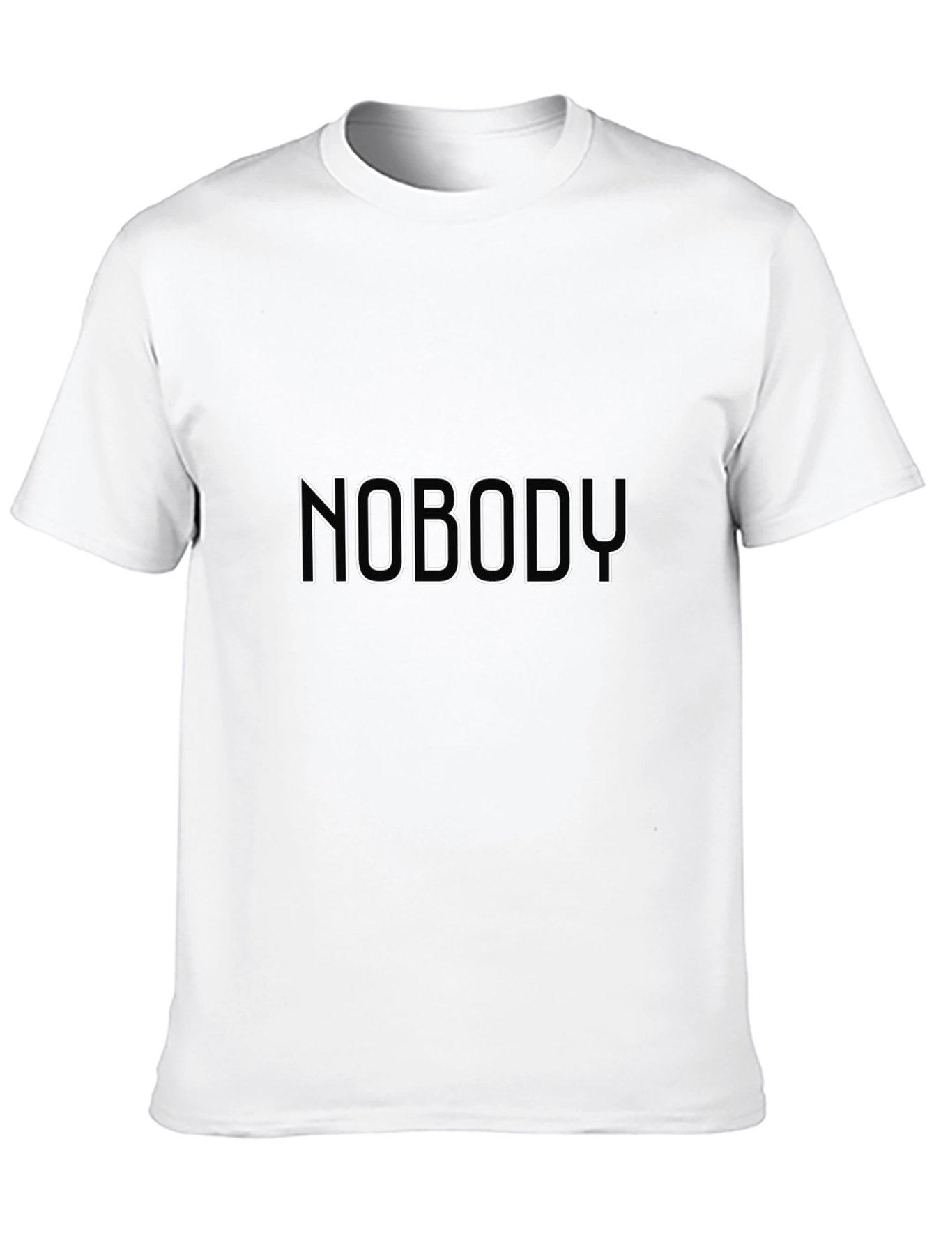 Black Nobody T-Shirt - Unique Graphic Tee view 10