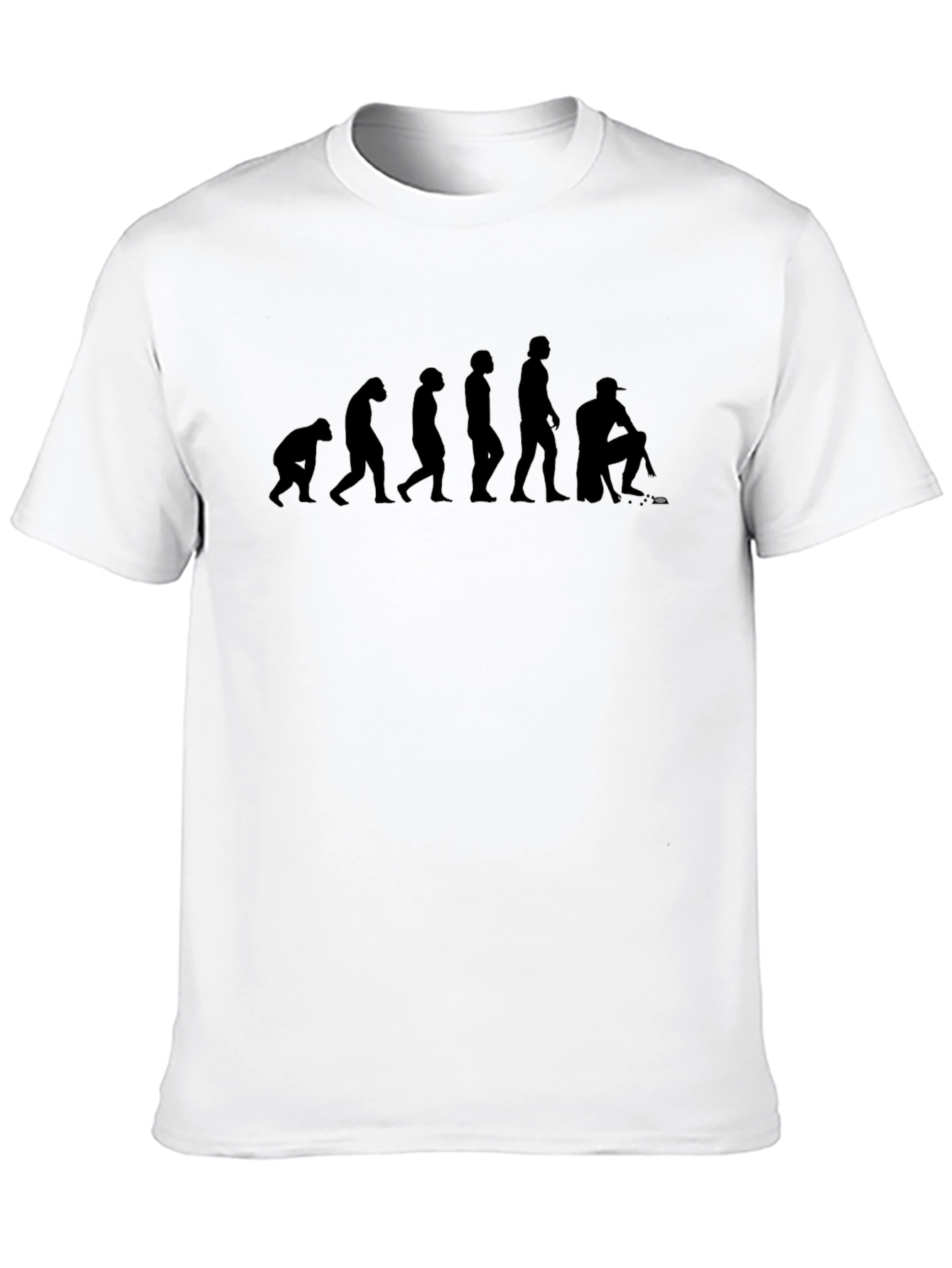 Black Evolution of Hockey Player T-Shirt view 10