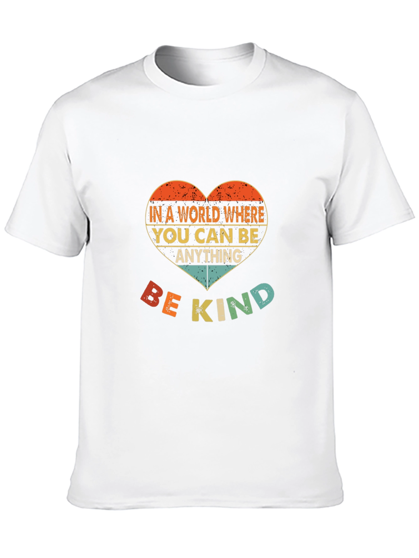 Black Be Kind T-Shirt - Heart Design view 10
