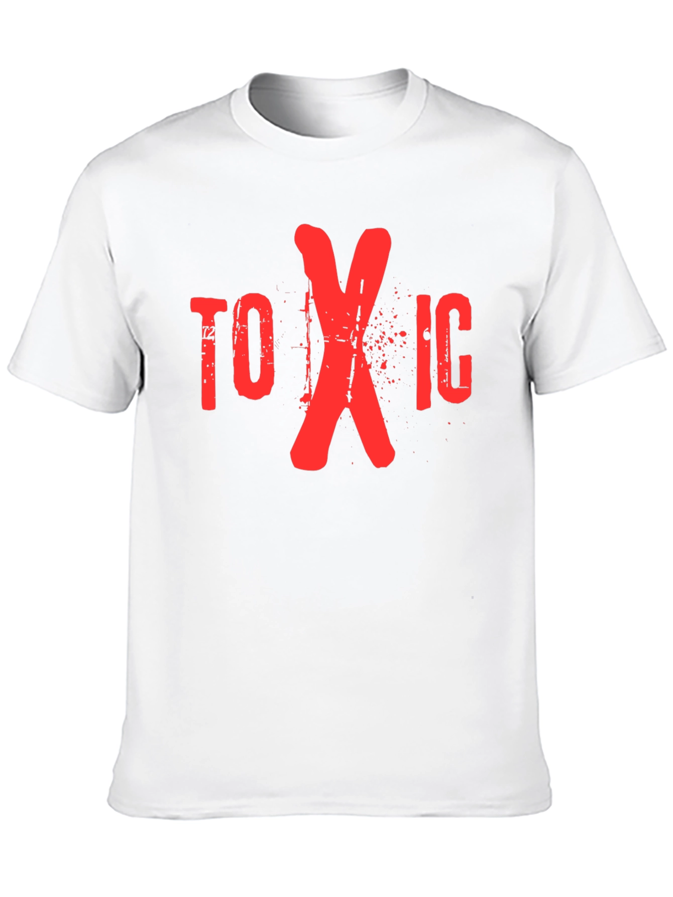Black Toxic Graphic Print Crew Neck T-Shirt view 10