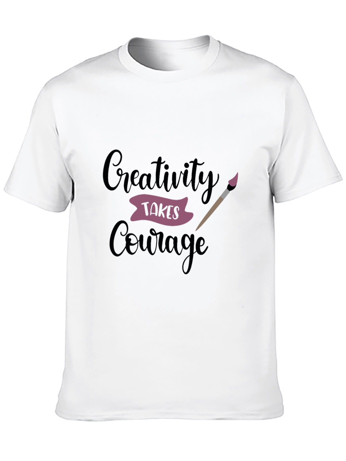 Black Creativity Takes Courage Black Graphic Tee view 10
