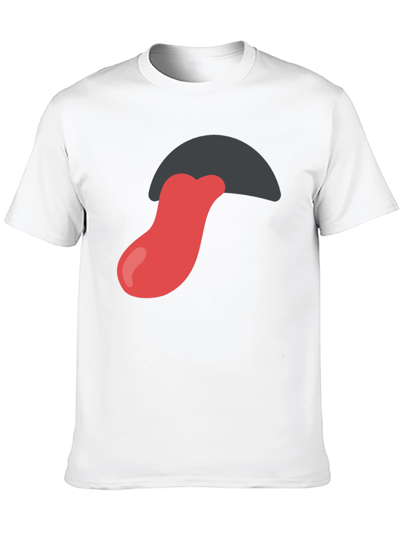 Black Tongue Out Graphic Tee - Black Cotton Blend Shirt view 10