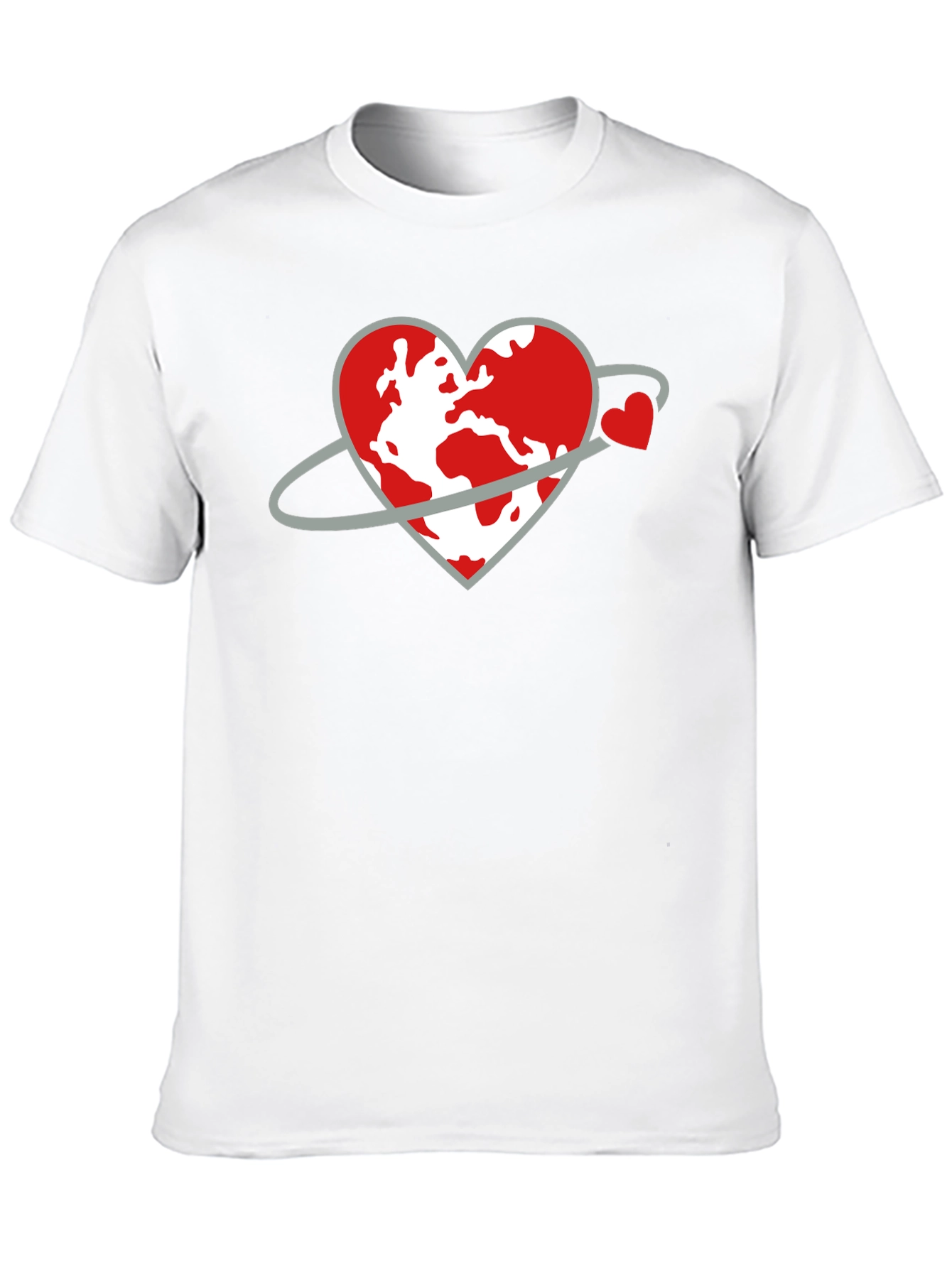 Black Heart Planet Graphic Tee - Love Our World Shirt view 10