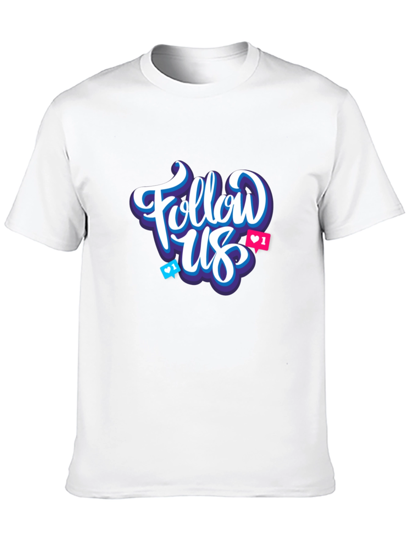 Black Follow Us Graphic T-Shirt view 10