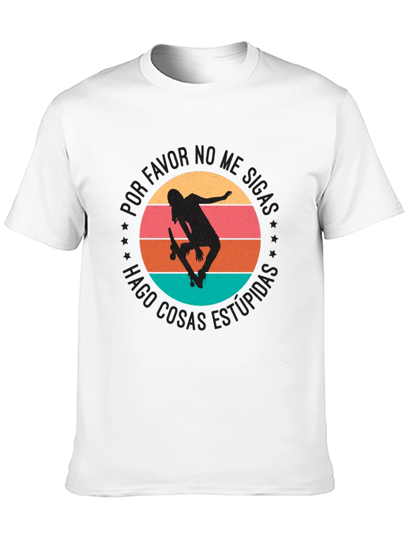 Black Skateboarder Tee - Por Favor No Me Sigas view 10