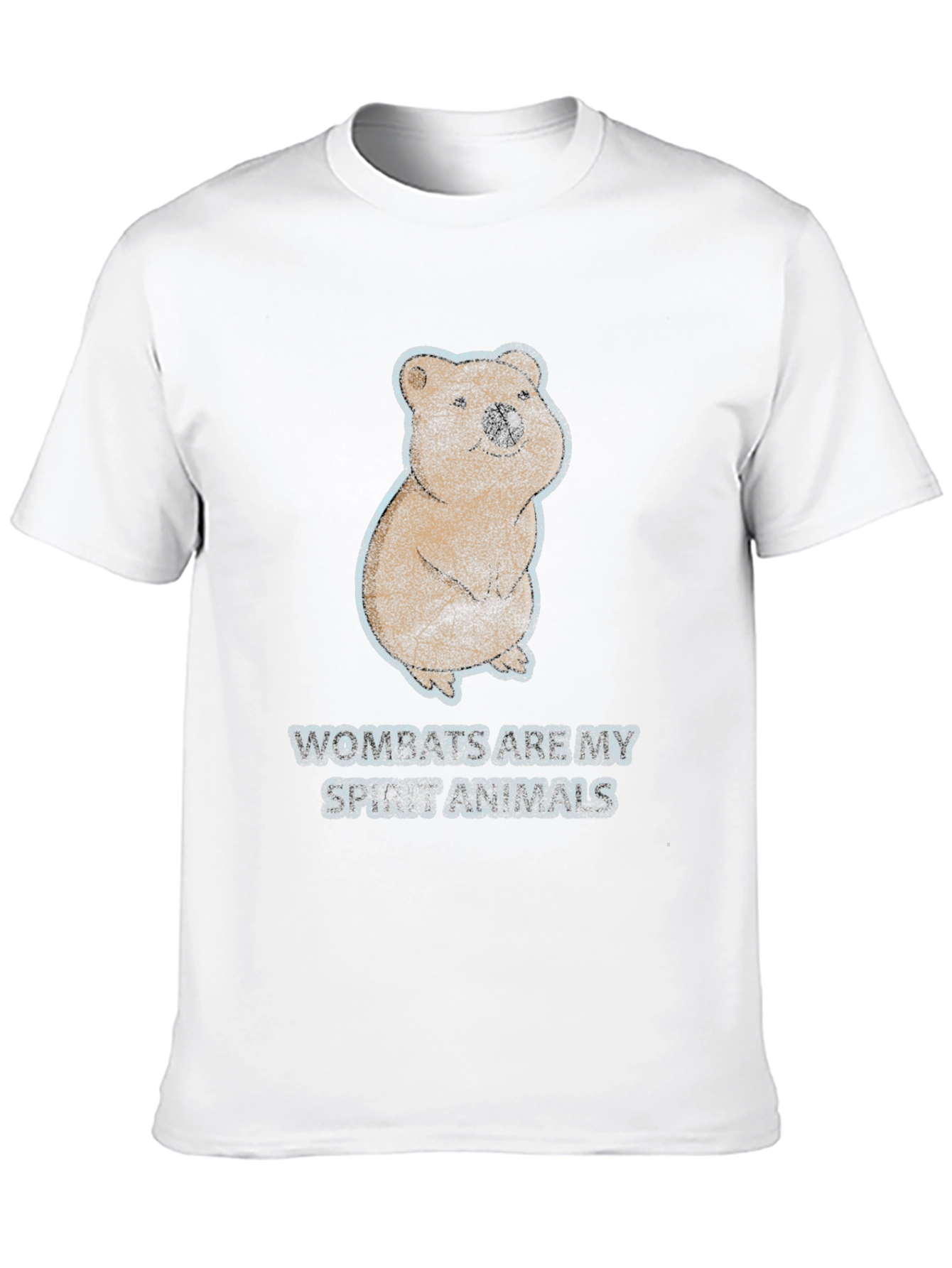 Black Wombats Are My Spirit Animals Graphic T-Shirt view 10