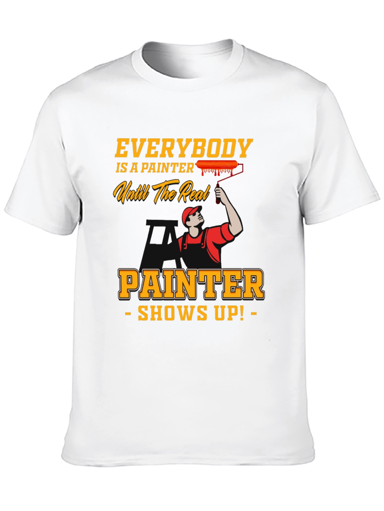 Black Everybody is a Painter T-Shirt view 10