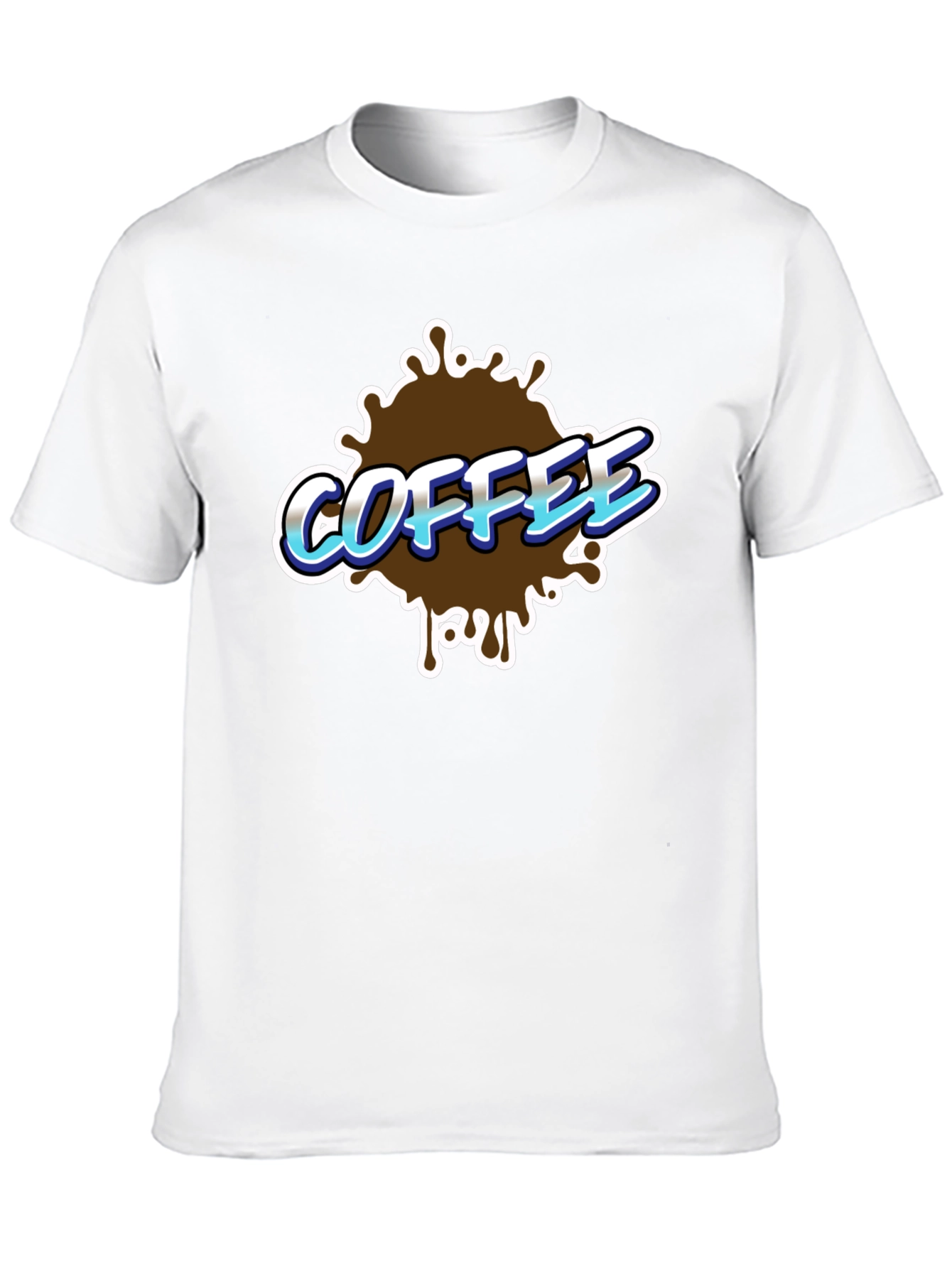 Black Coffee Splash Graphic T-Shirt - Black view 10