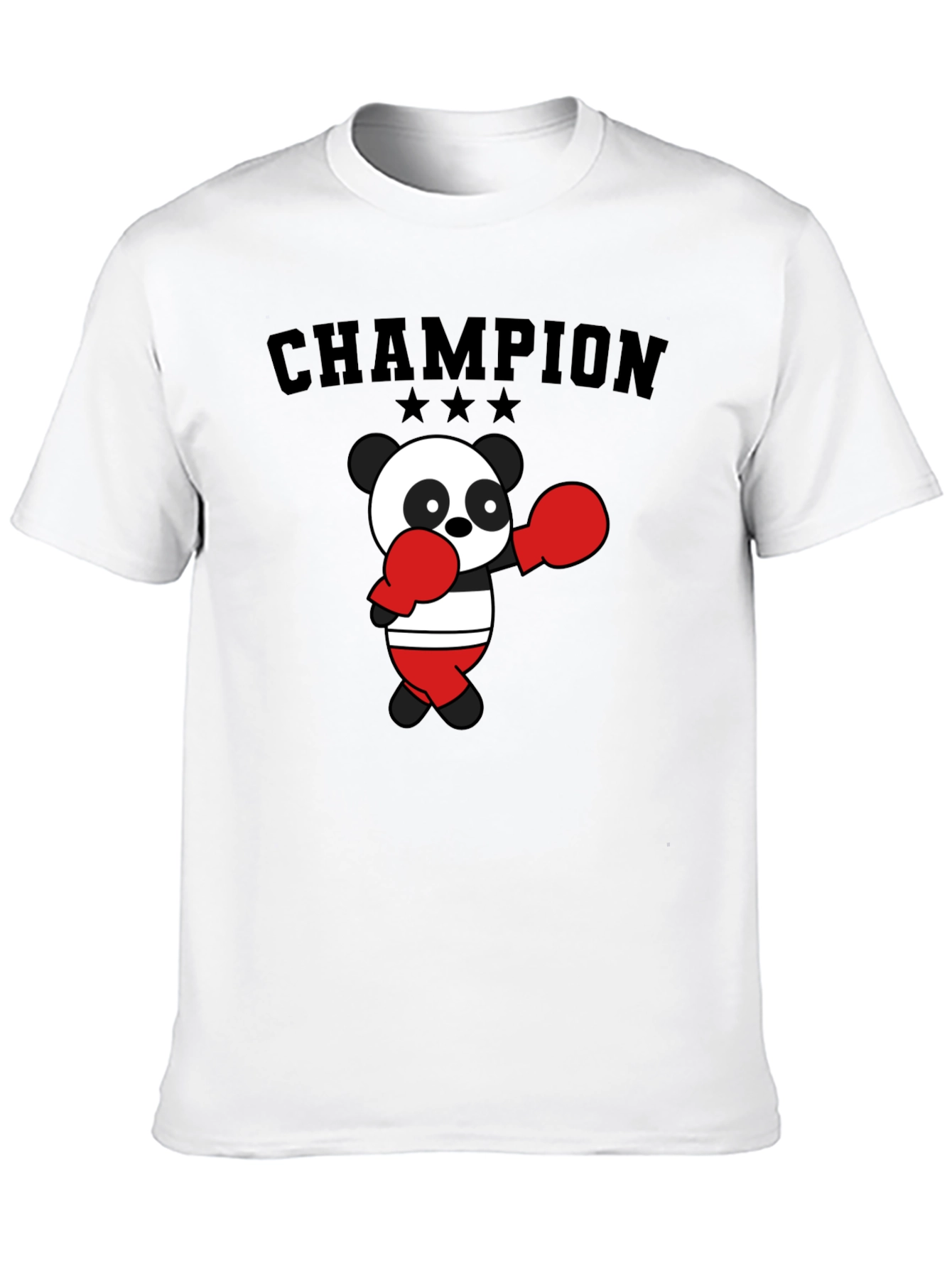 Black Champion Panda Boxing T-Shirt view 10