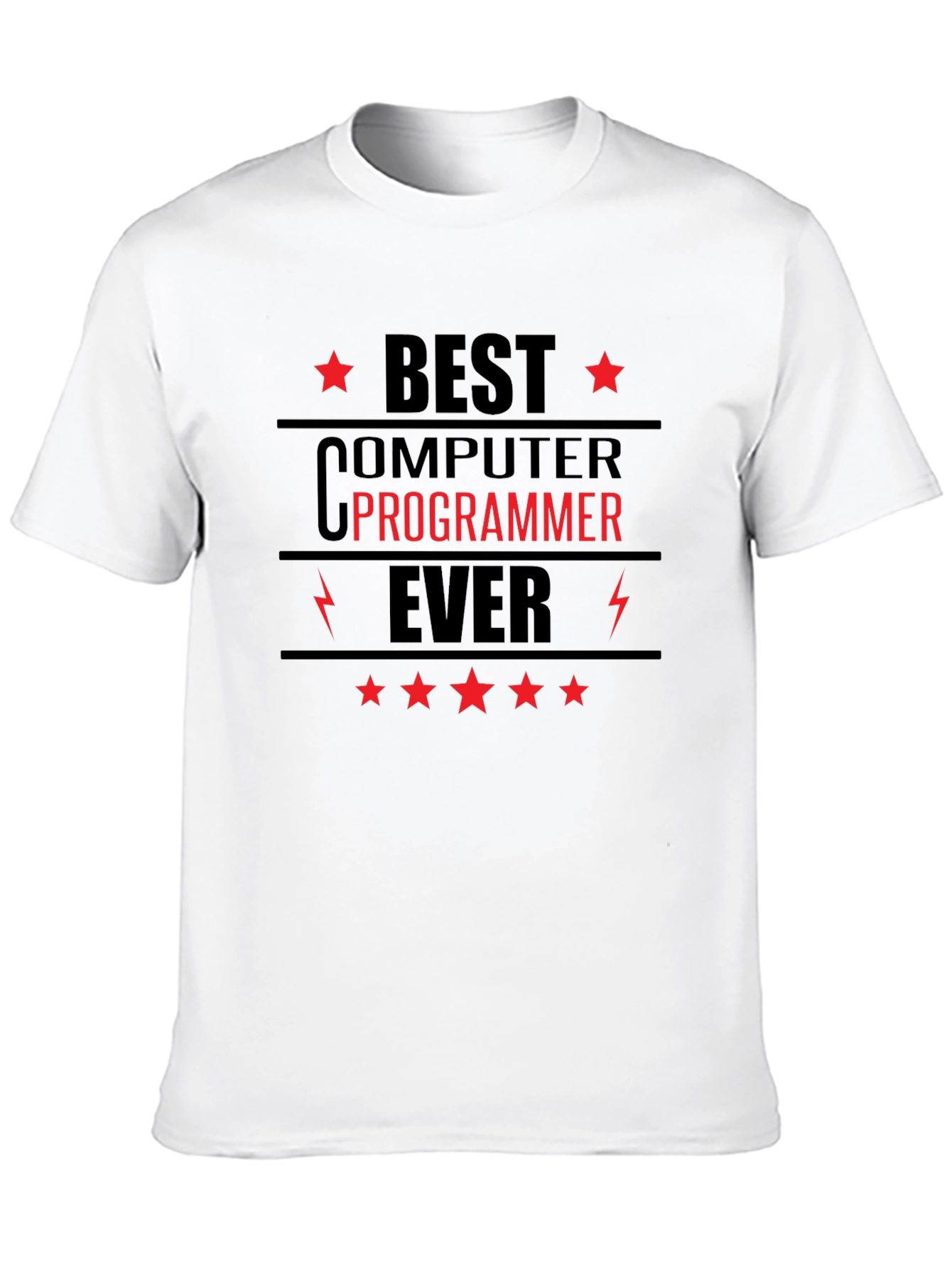 Black Best Computer Programmer Ever T-Shirt view 10