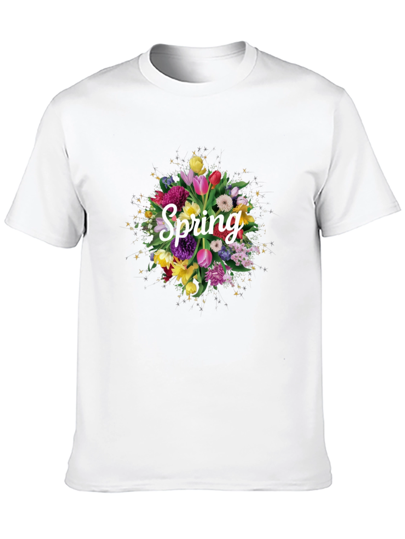 Black Floral Spring T-Shirt - Black view 10