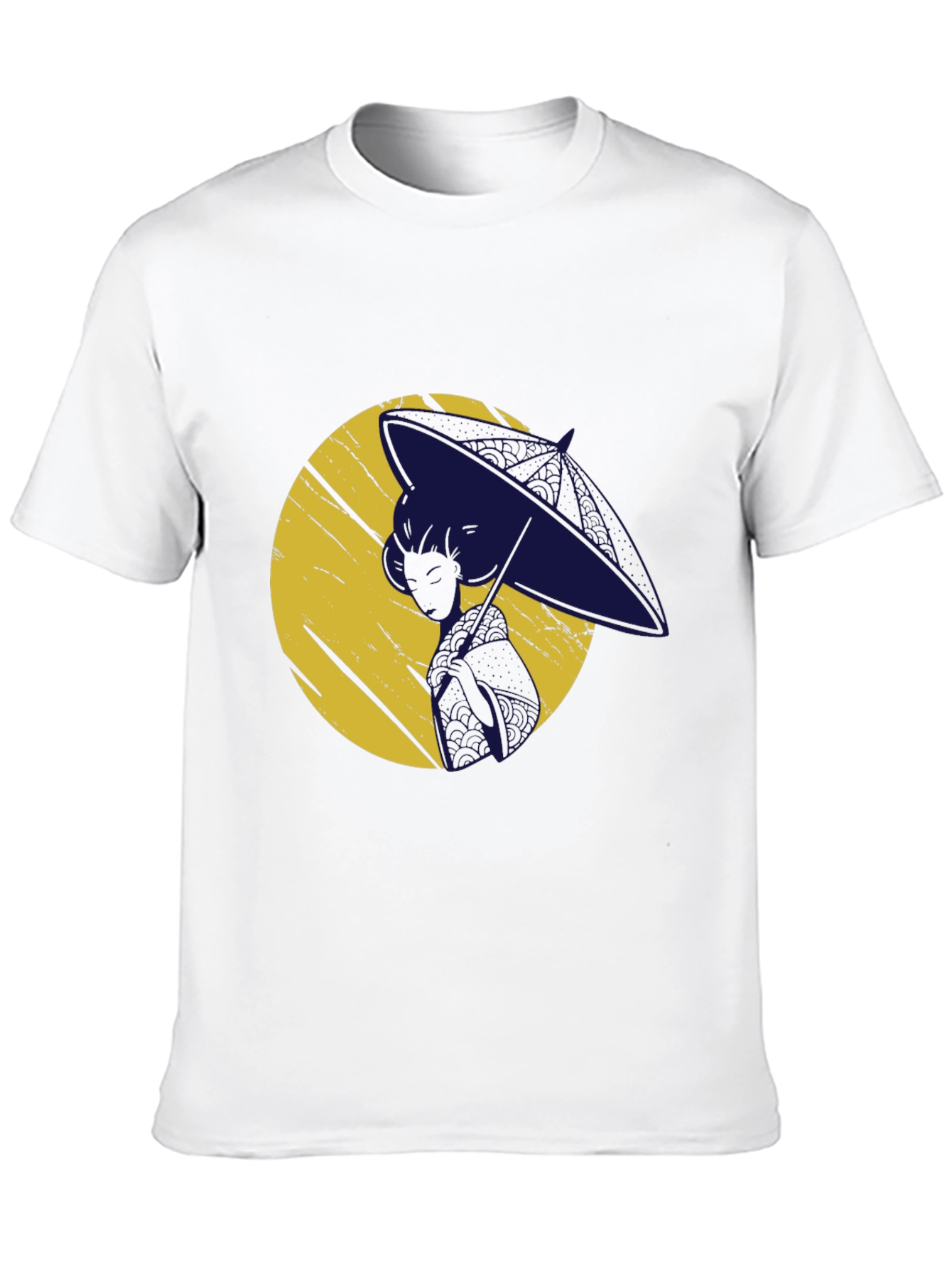 Black Stylish Graphic Print Tee - Moon Silhouette view 10