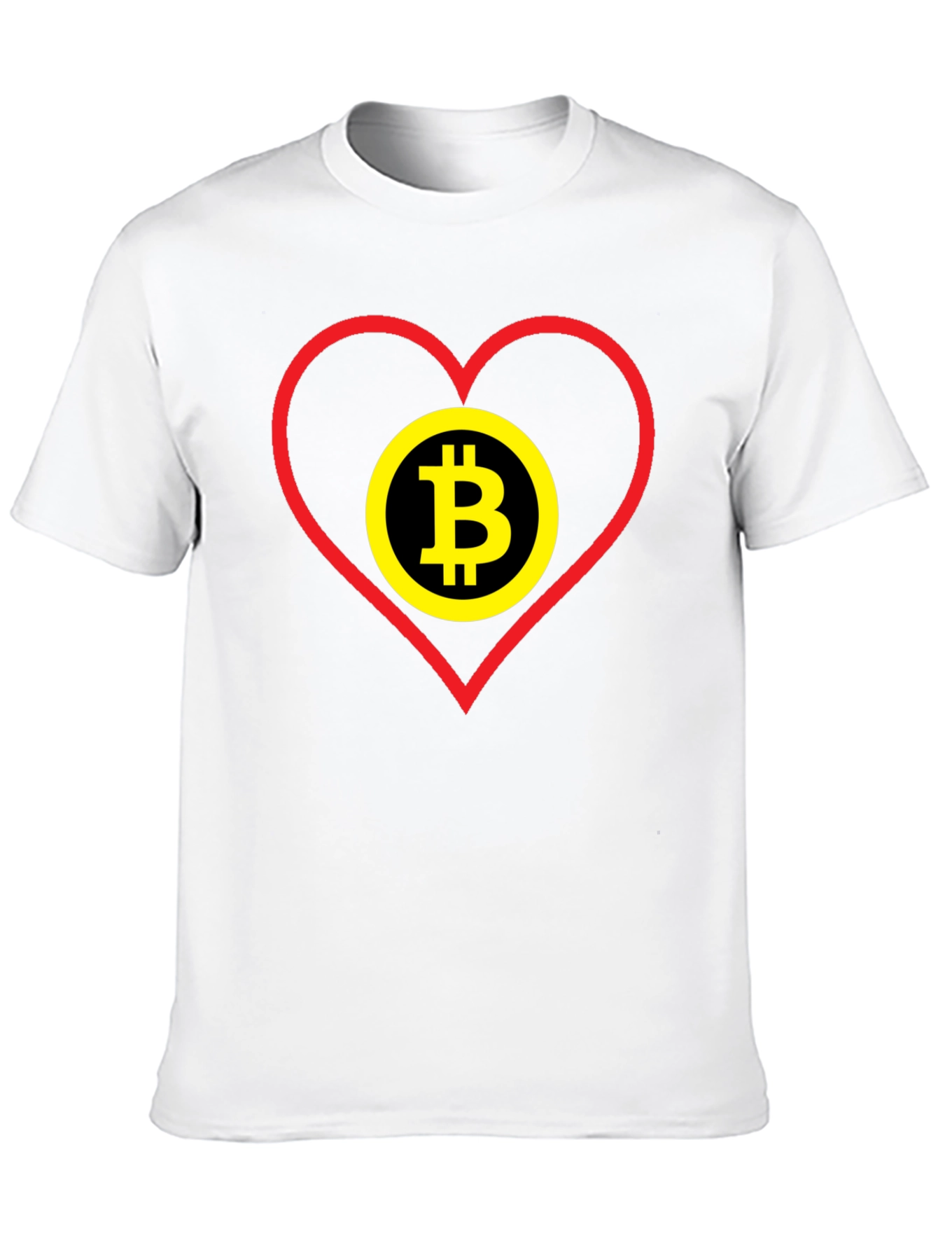 Black Bitcoin Heart Graphic Tee - Crypto Lover Gift view 10