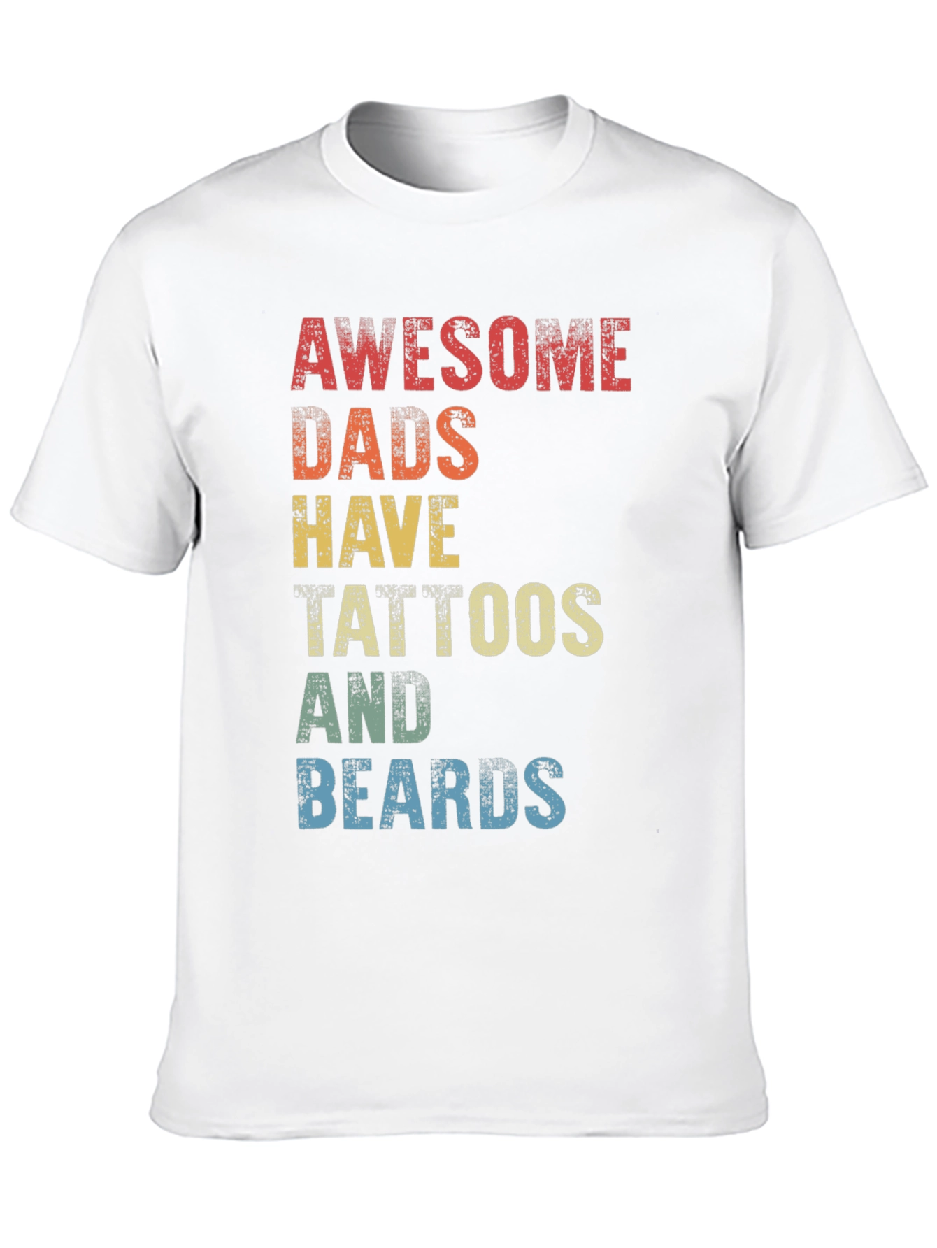 Black Awesome Dads Tattoos & Beards Graphic Tee view 10