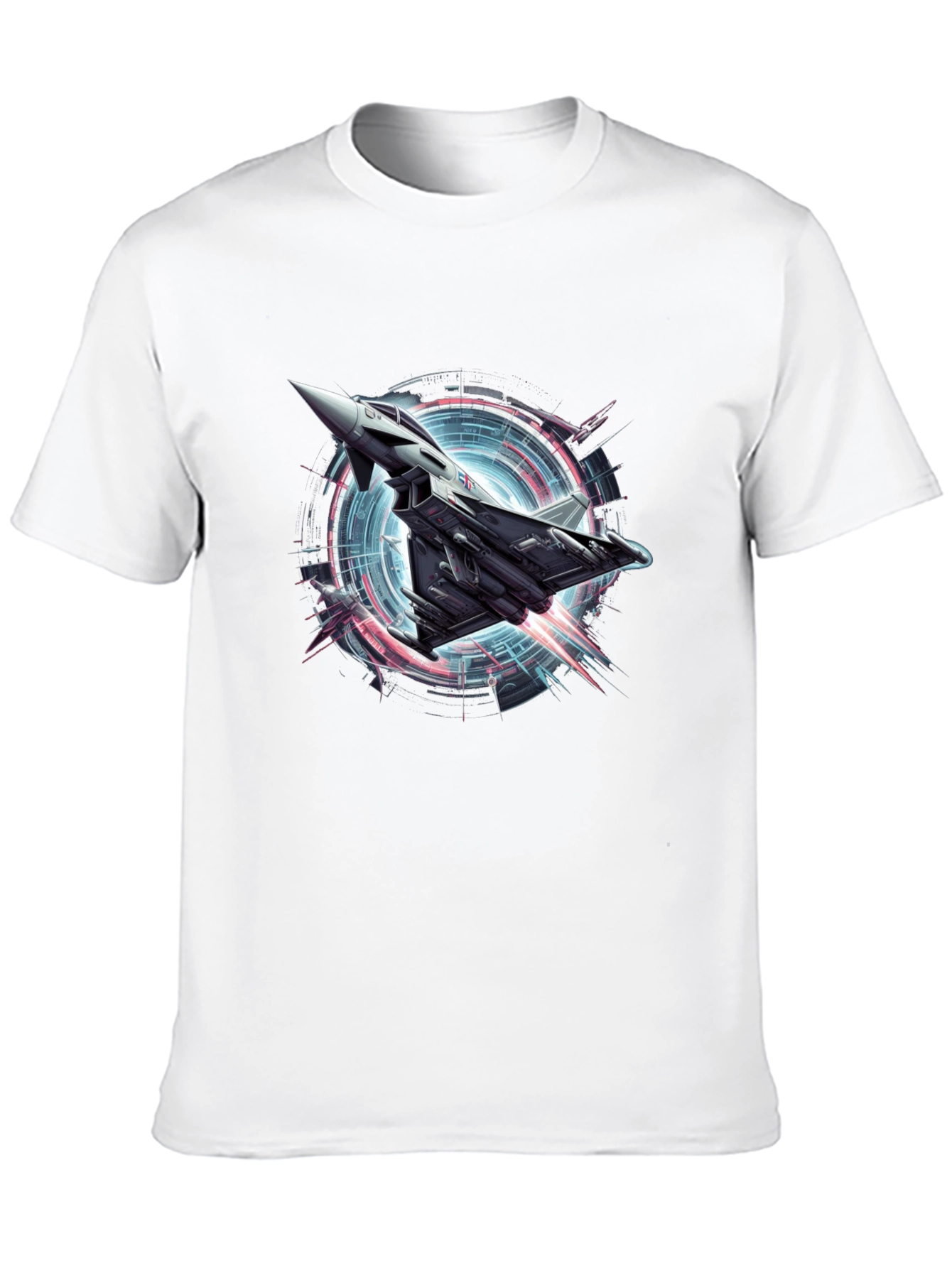 Black Jet Fighter Graphic Tee - Cool Airplane T-Shirt view 10