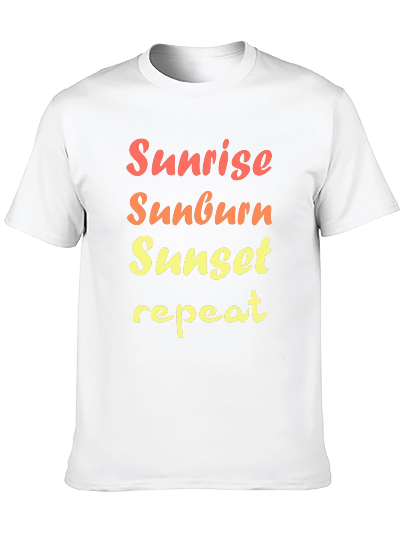 Black Sunrise Sunburn Sunset Repeat Graphic Tee view 10