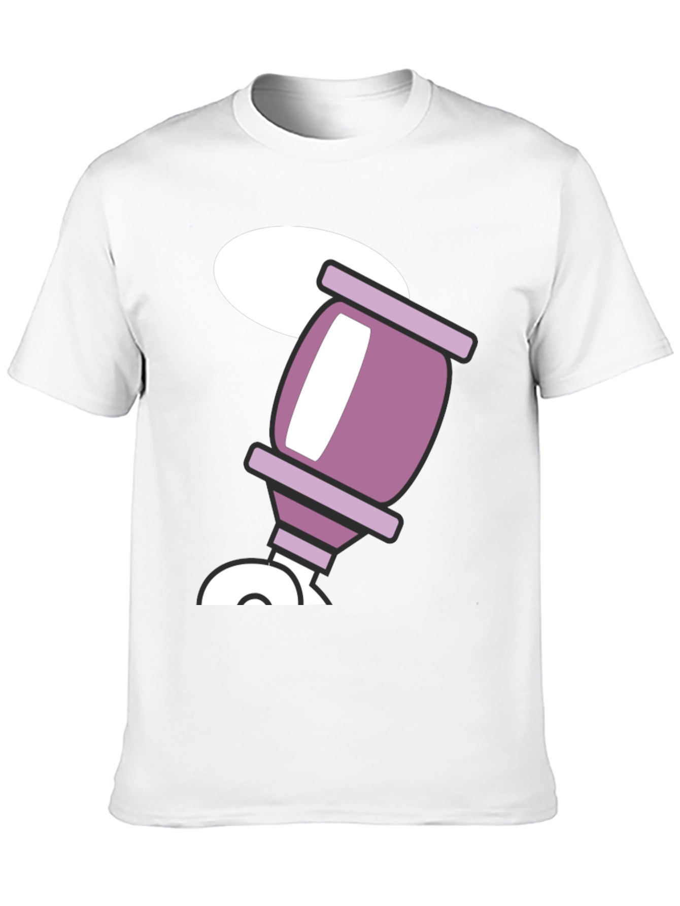 Black Retro Cartoon Drink Black T-Shirt view 10