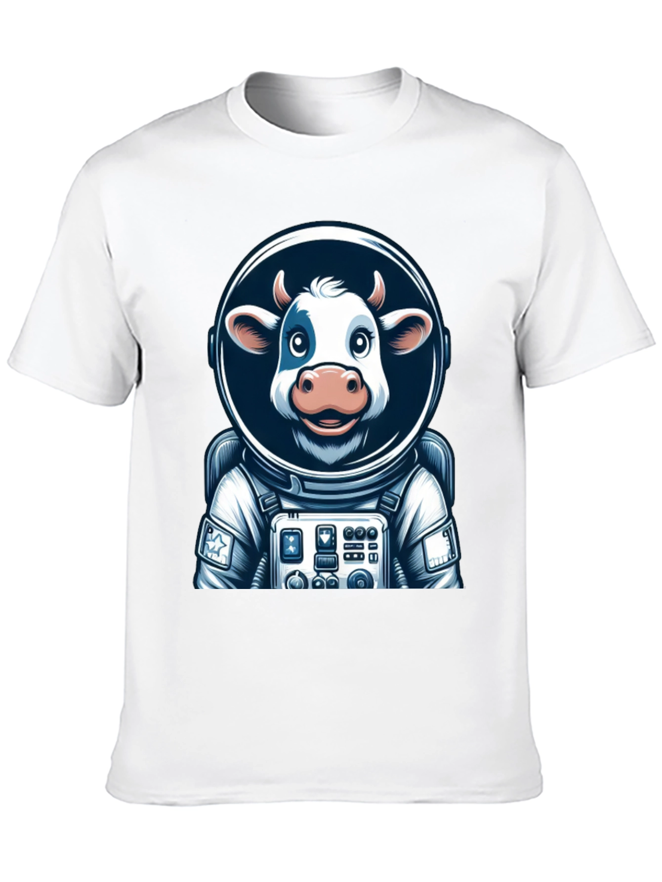 Black Cow Astronaut Graphic Tee - Space Moo-n Adventure view 10