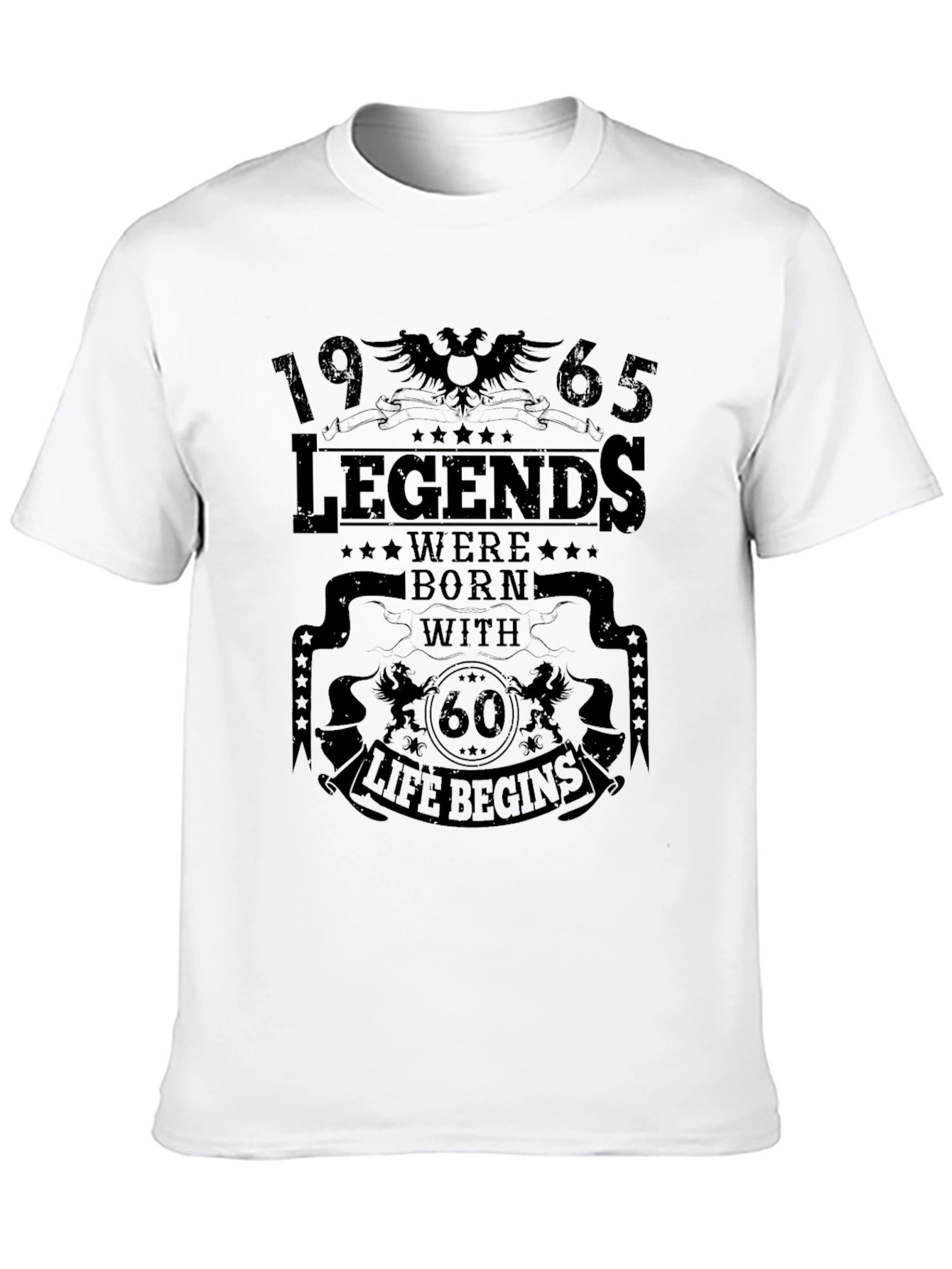 Black Legends Born in 1965 - 60th Birthday T-Shirt view 10