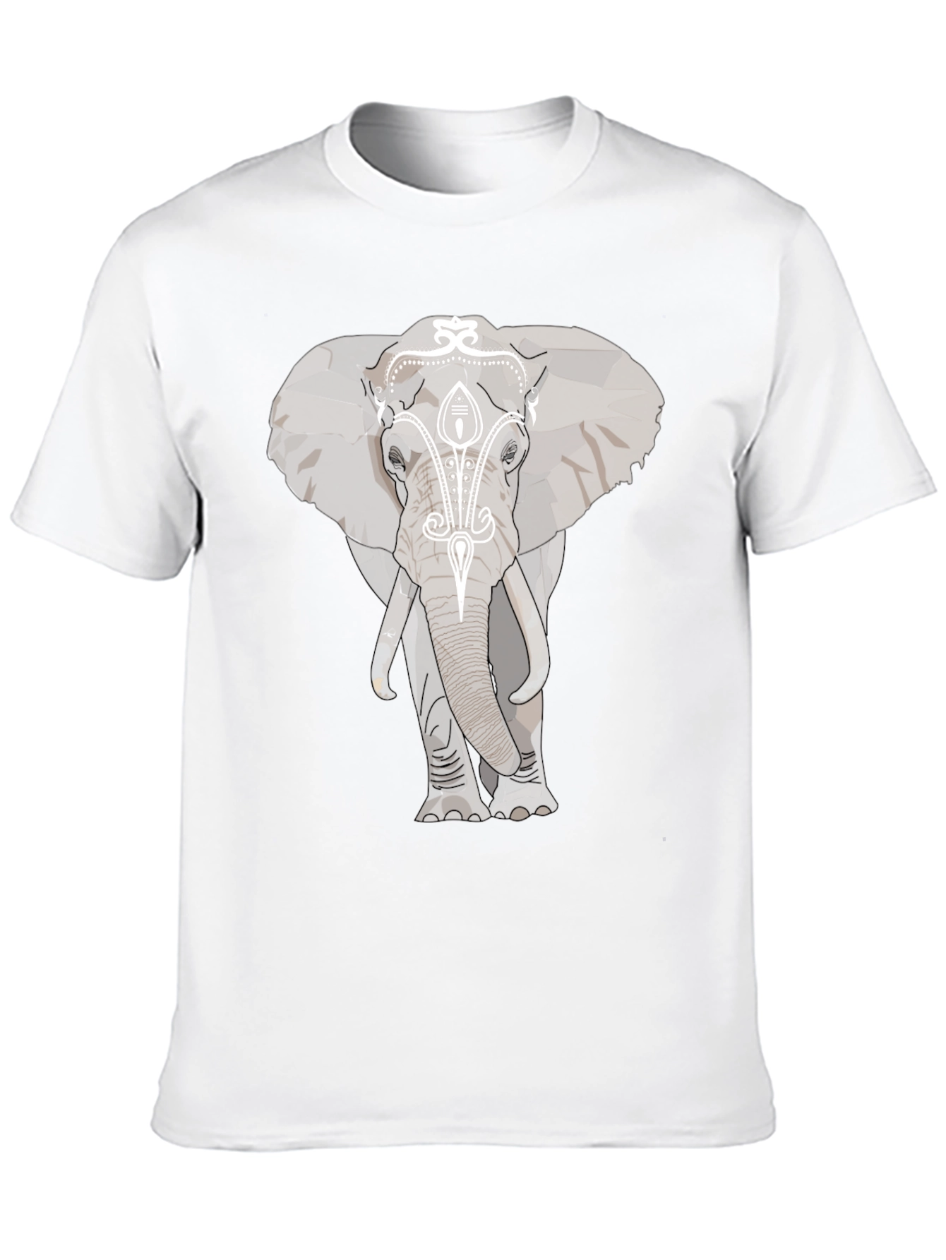 Black Elephant Graphic Print Black T-Shirt view 10