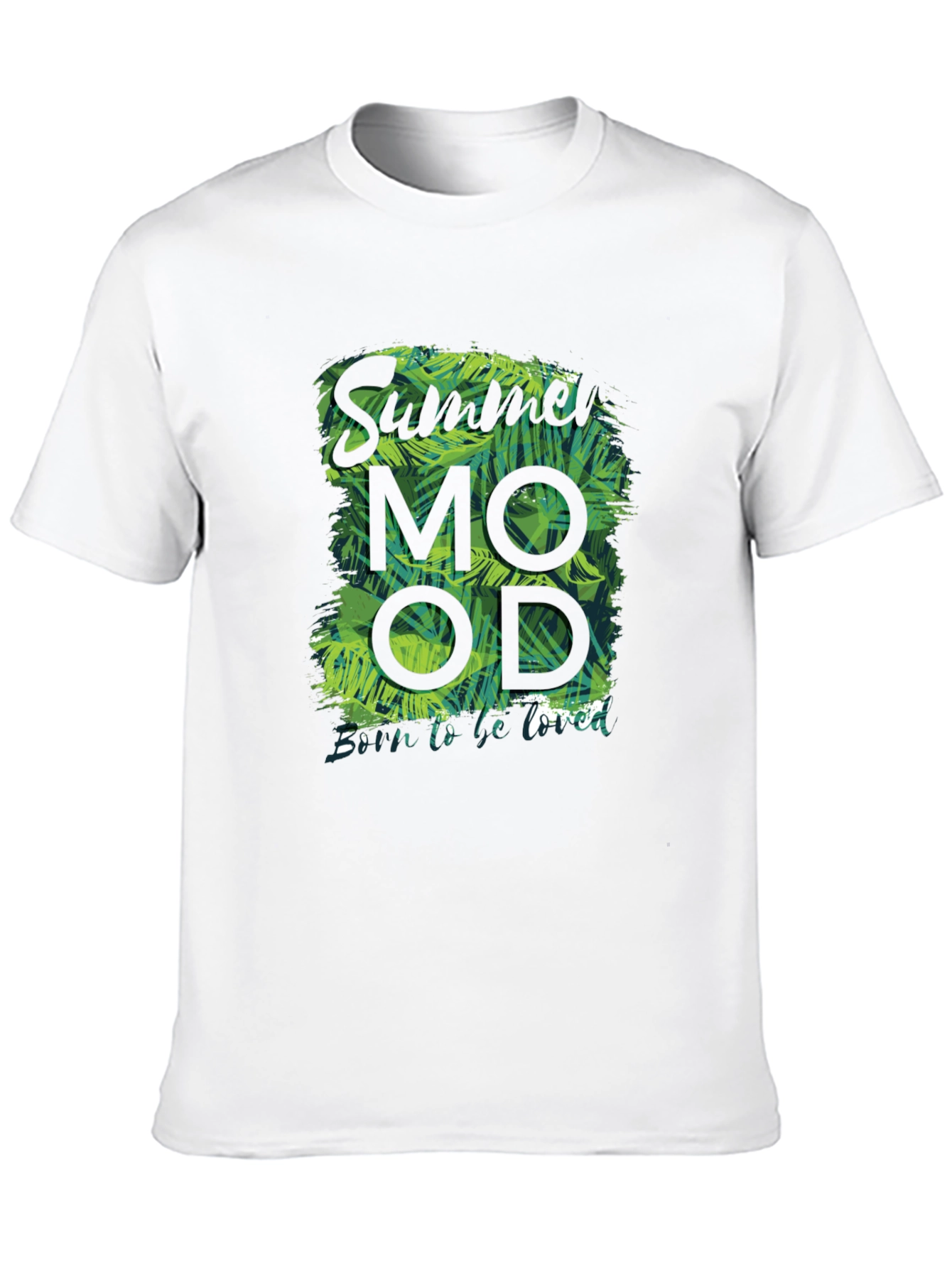 Black Summer Mood Graphic Print Black T-Shirt view 10