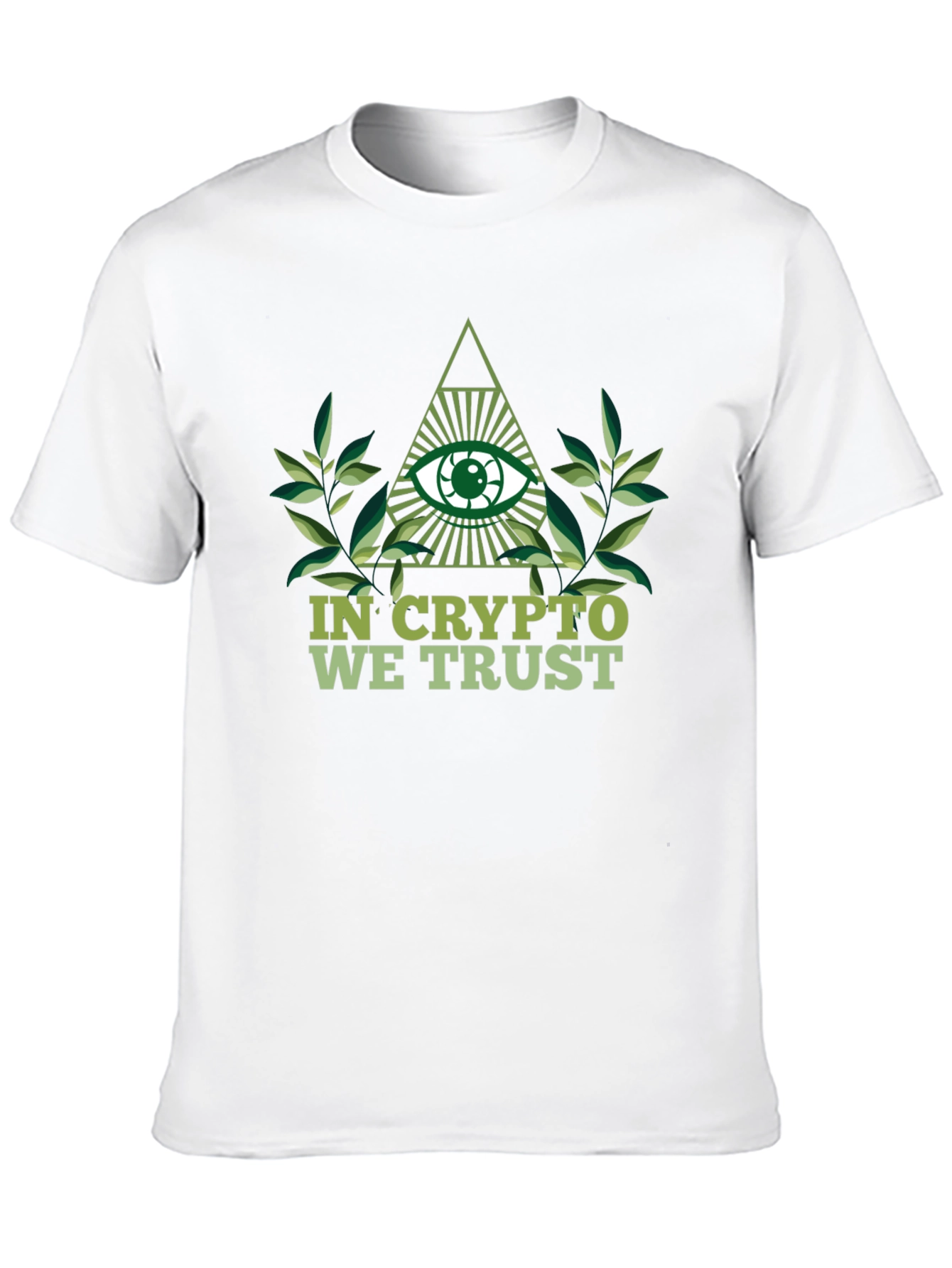 Black Crypto Trust T-Shirt - Illuminati Eye Design view 10