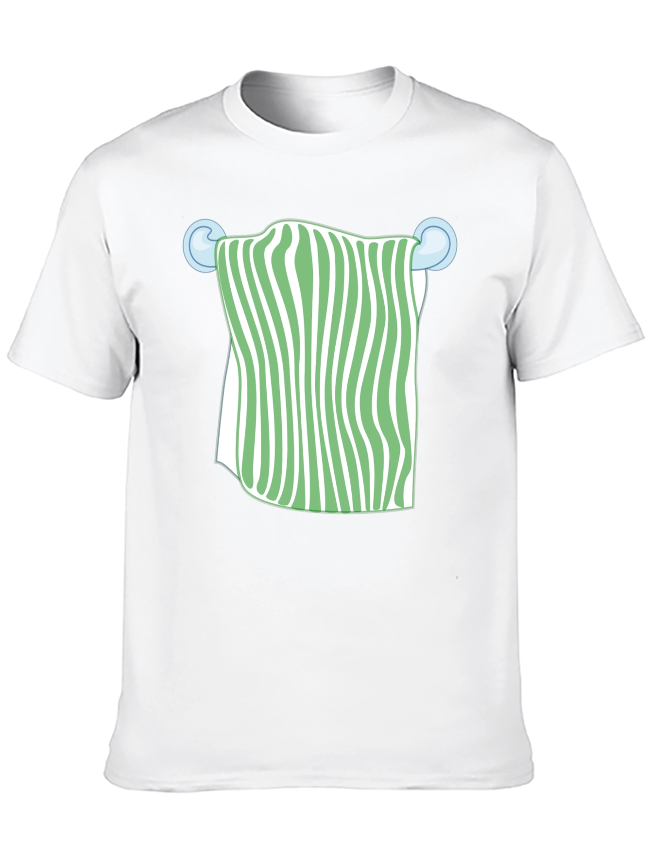 Black Striped Towel Graphic T-Shirt | Trendy Casual Wear view 10