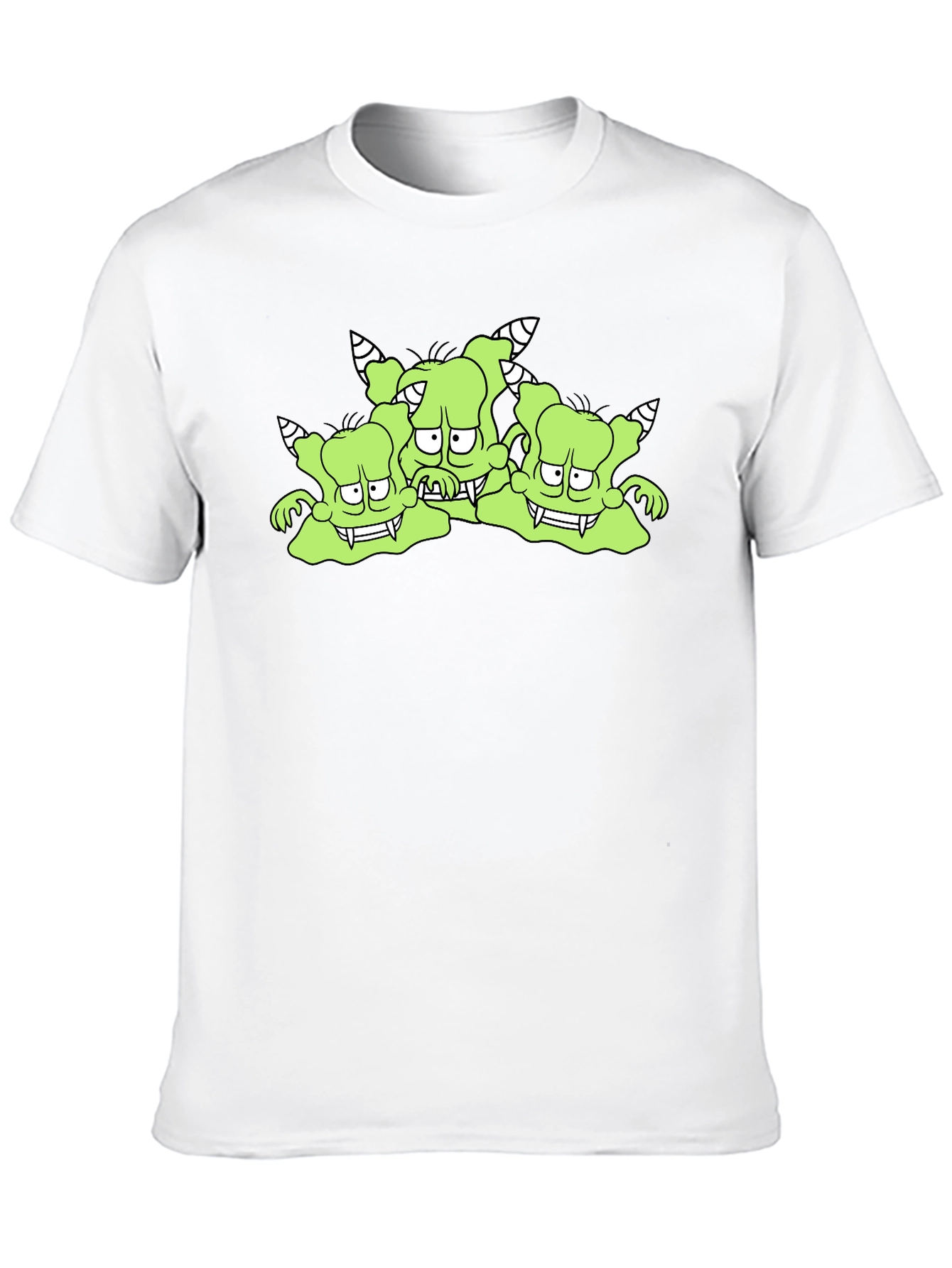 Black Monster Graphic Tee - Black Cotton T-Shirt view 10