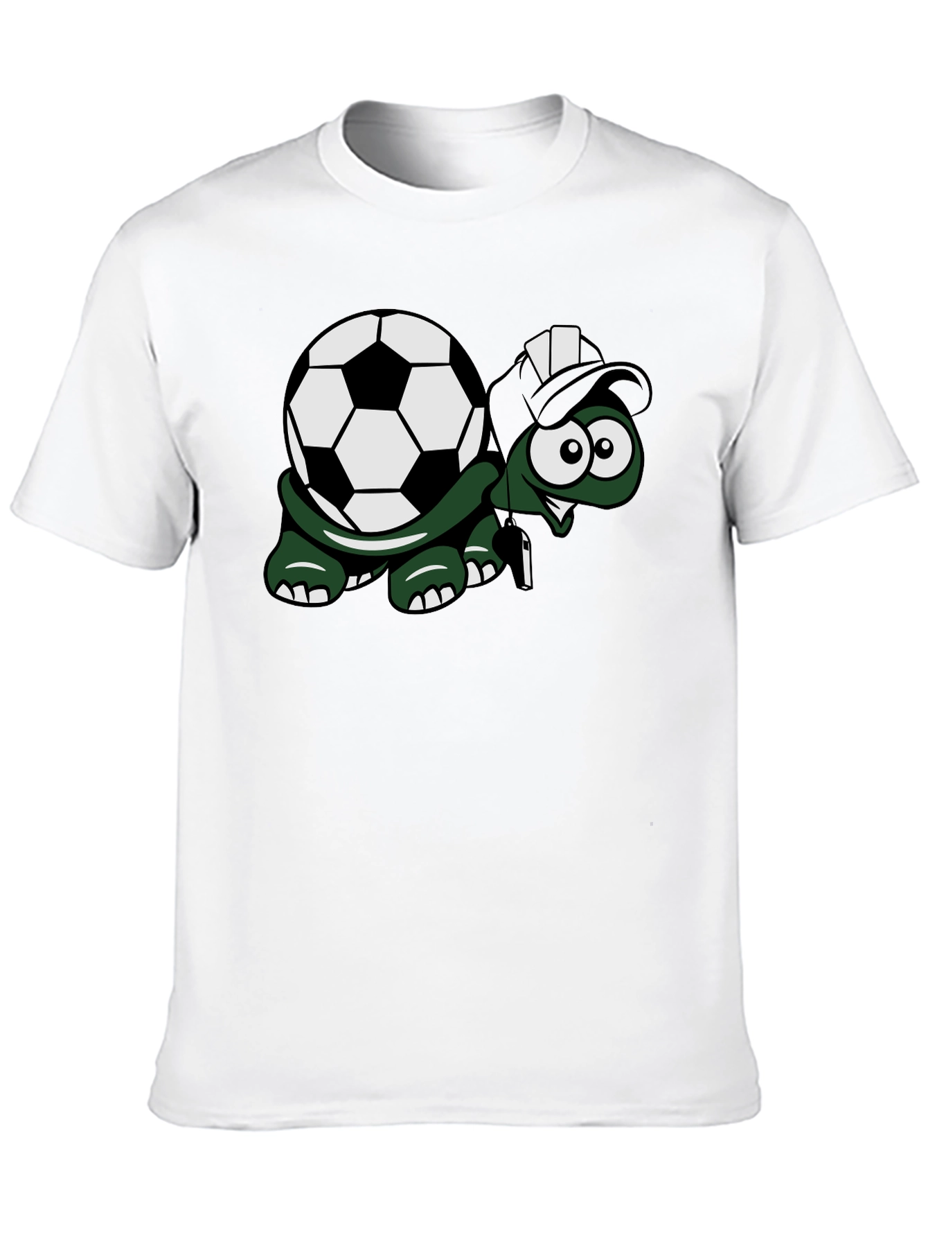 Black Soccer Turtle Graphic Tee - Fun Black T-Shirt view 10