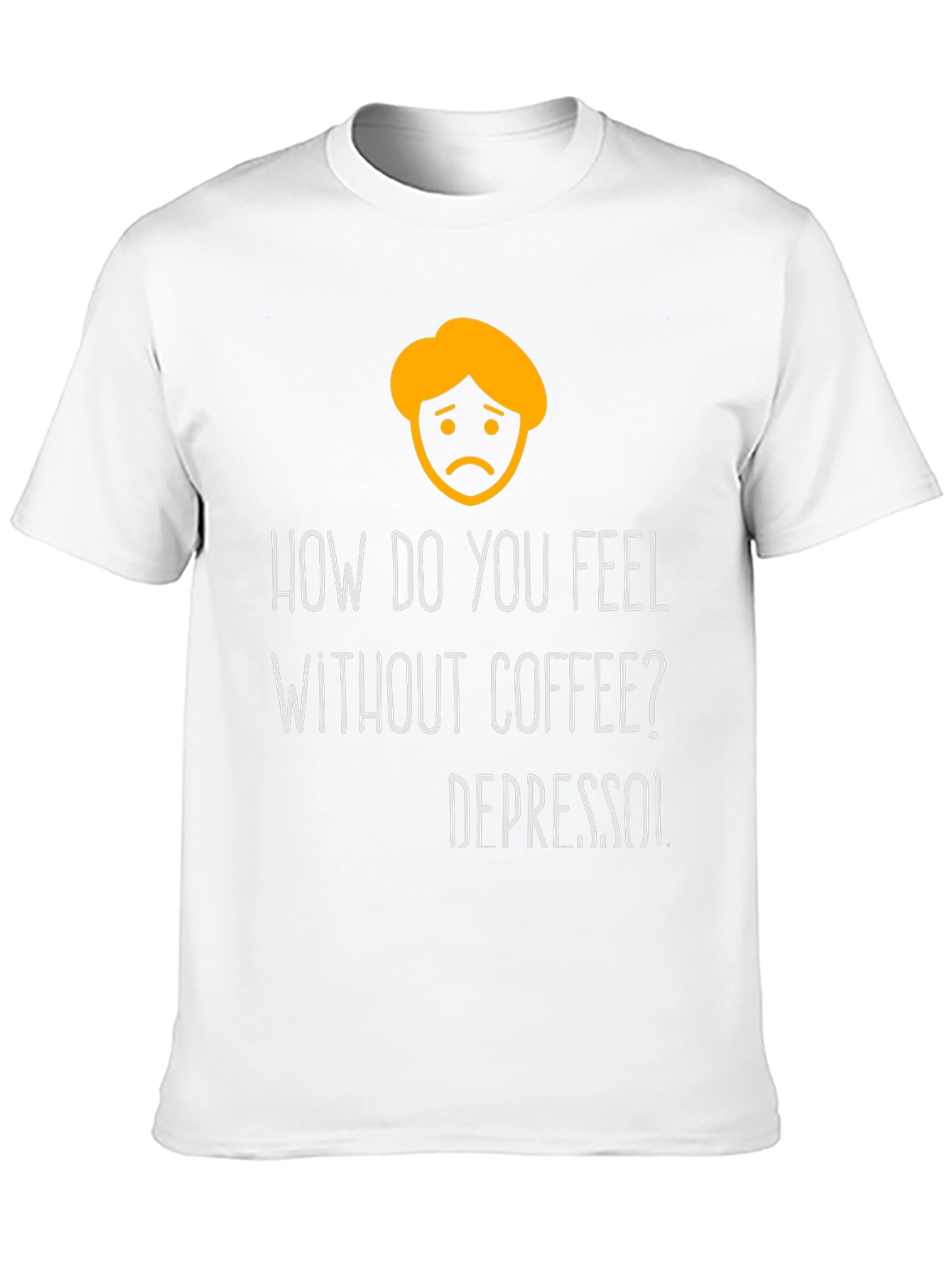 Black Depresso Funny T-Shirt - Coffee Lover Tee view 10